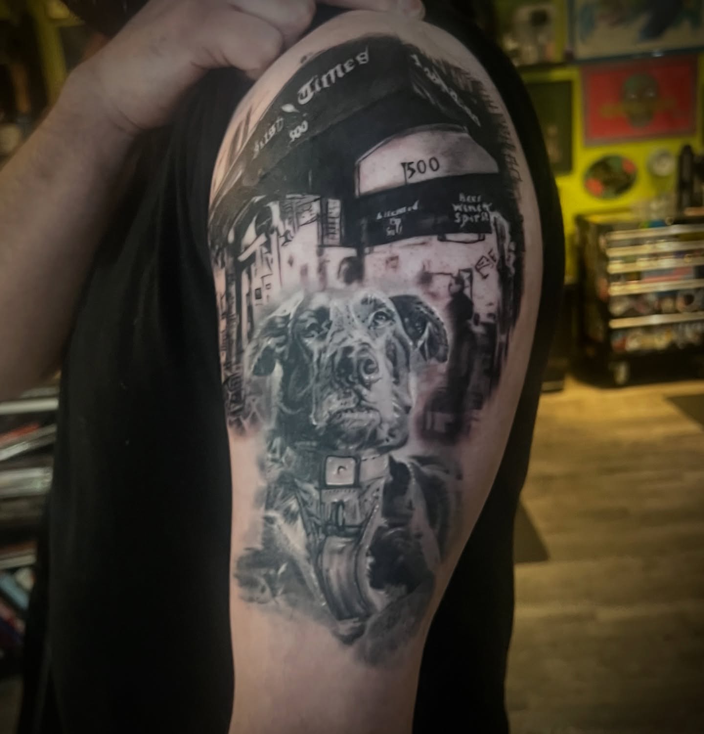 Tattoo by @mez_love_tattoos — realism, black_and_grey