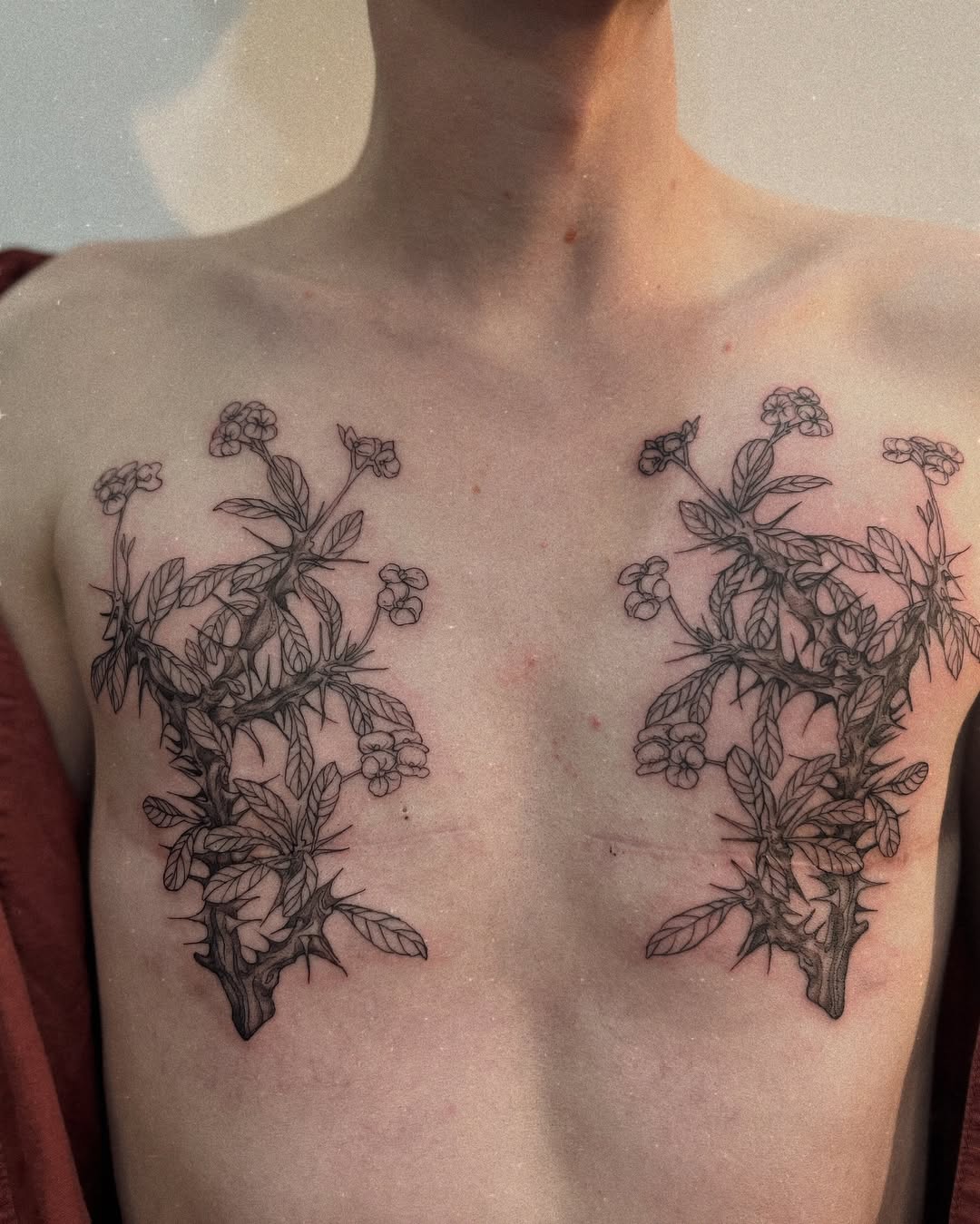 Tattoo by @crispyorchids — fine_line, black_and_grey