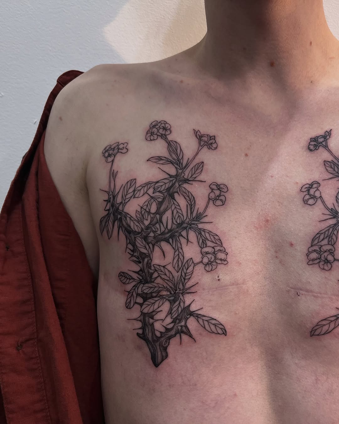 Tattoo by @crispyorchids — fine_line, black_and_grey