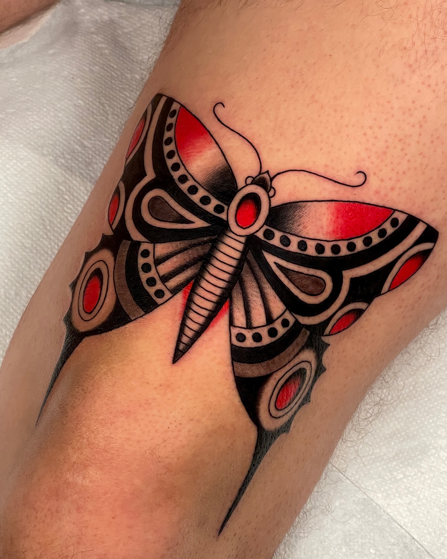 Tattoo by @chasetuckertattoo — american_traditional, geometric