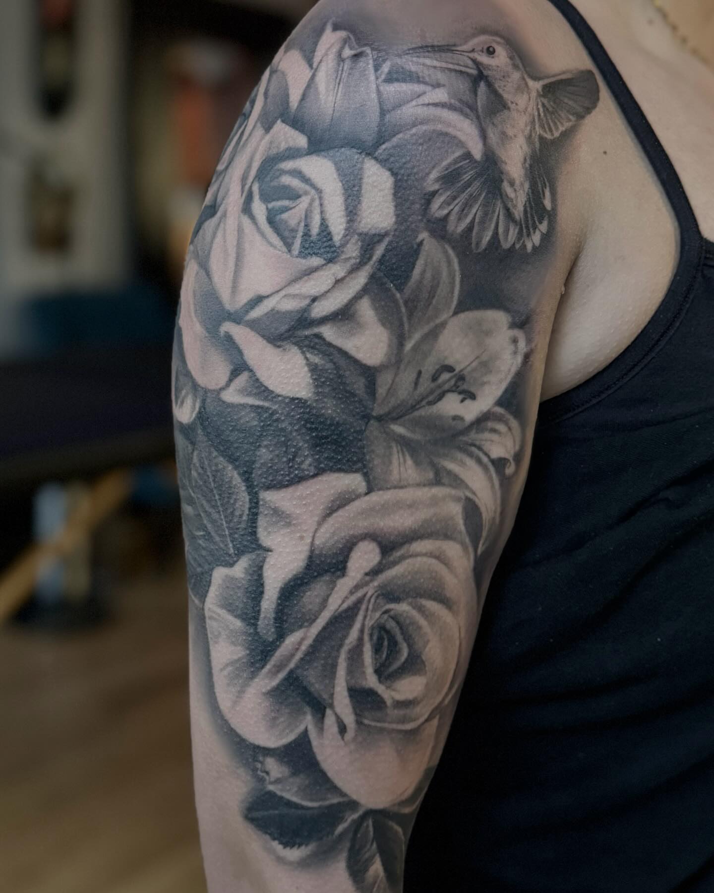 Tattoo by @eyepokes — realism, black_and_grey
