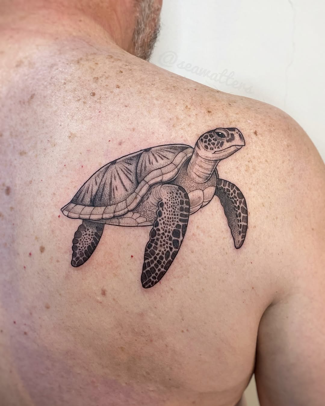 Tattoo by @seawatters โ realism, black_and_grey