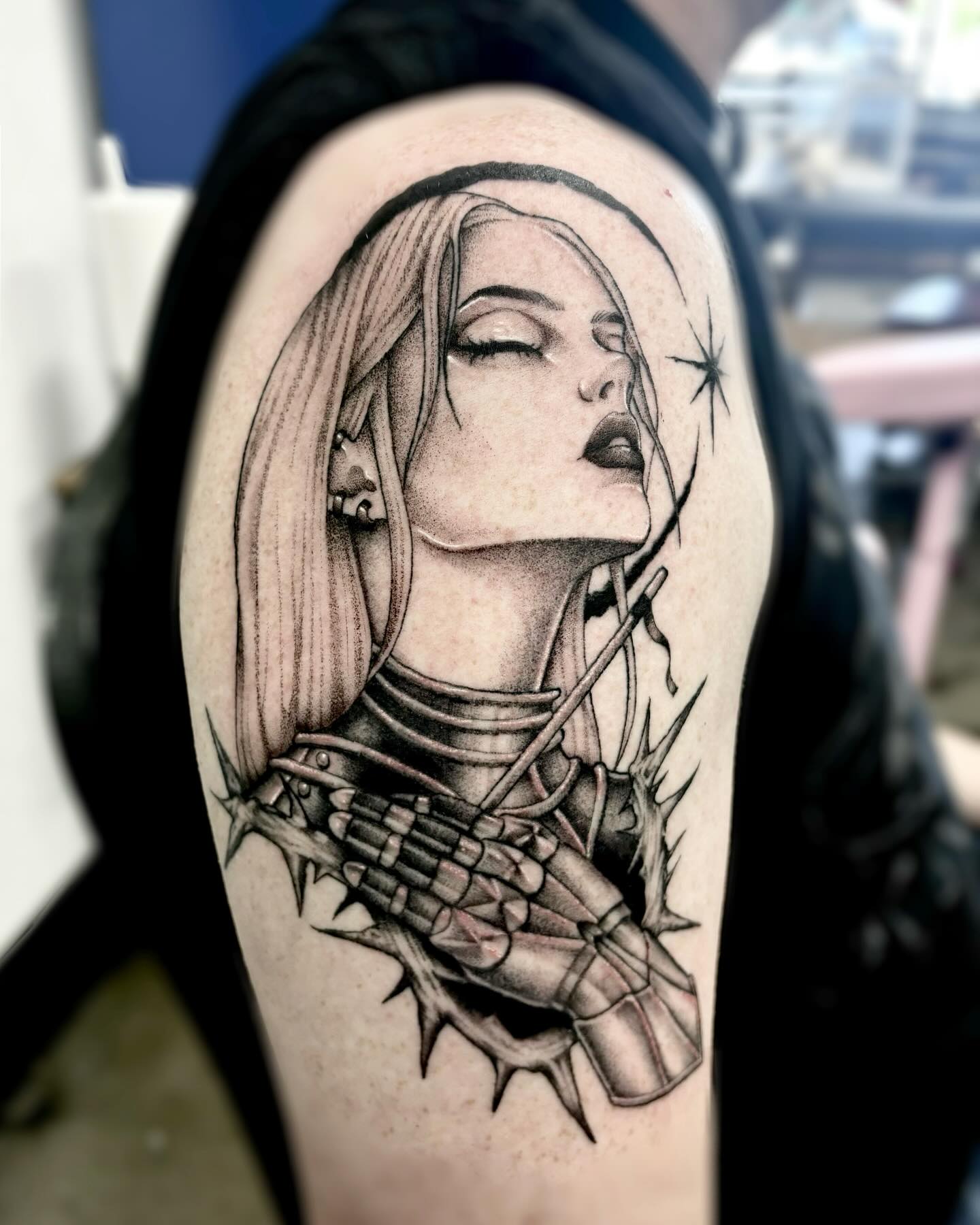 Tattoo by @zoedtattoos โ black_and_grey, realism