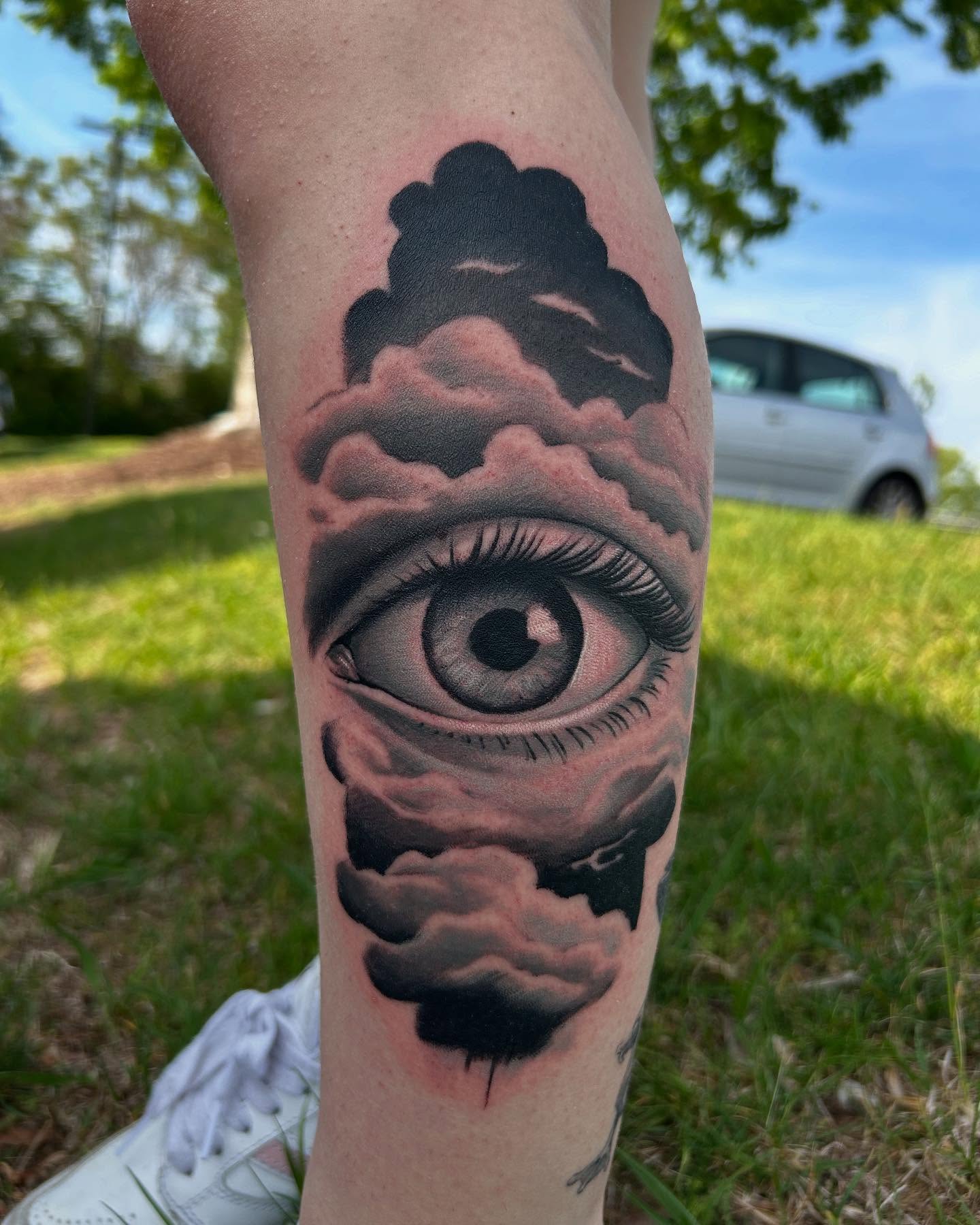 Eye realism tattoo on the forearm by Josh Williams, Chattanooga, Tennessee
