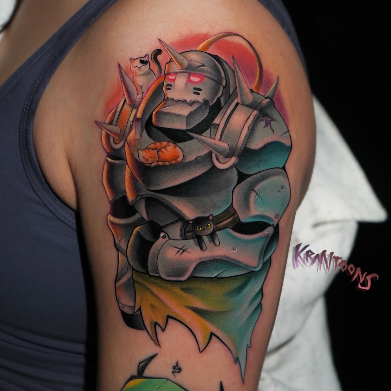 Tattoo by @krantoons — anime