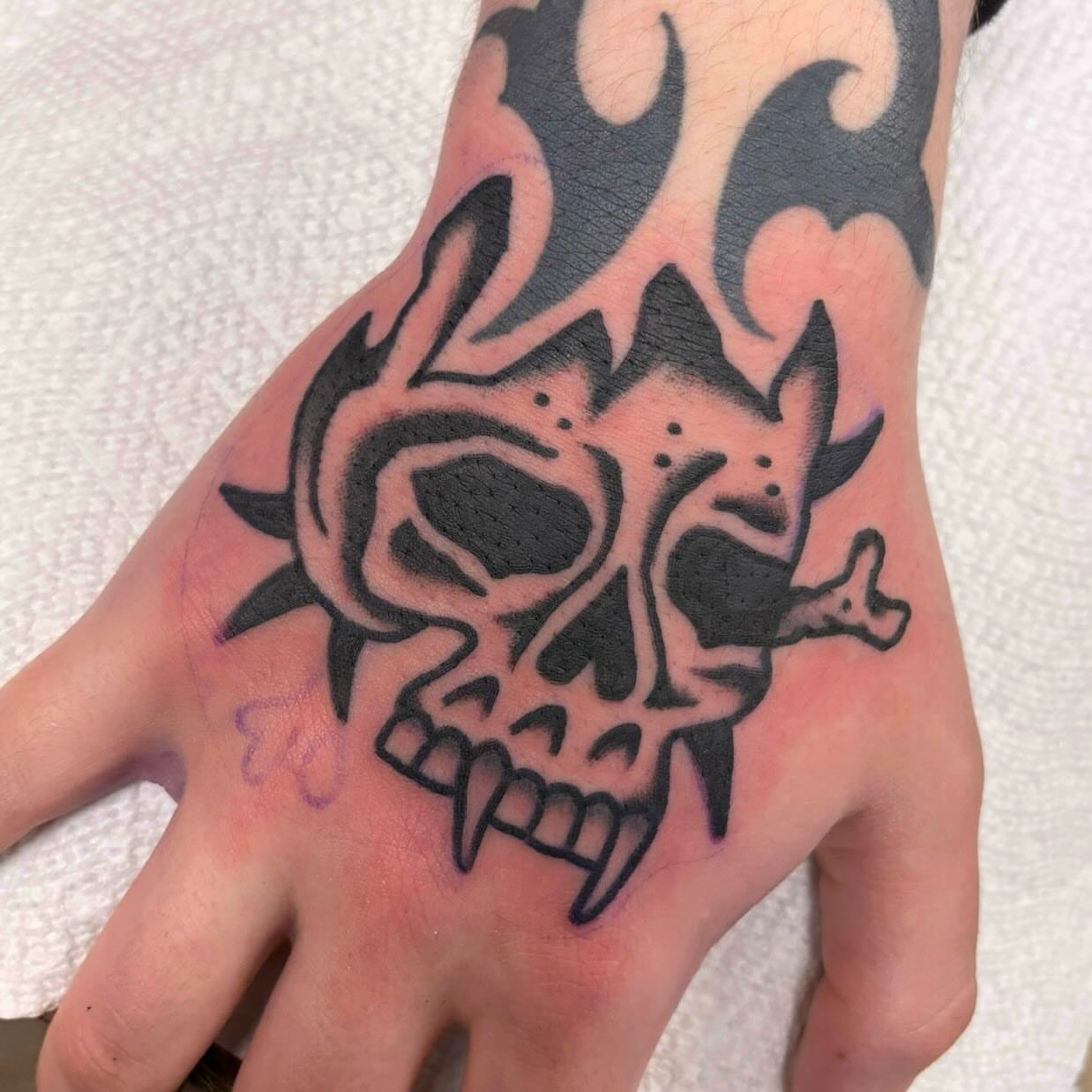 Tattoo by @brentallentattoos — black_and_grey