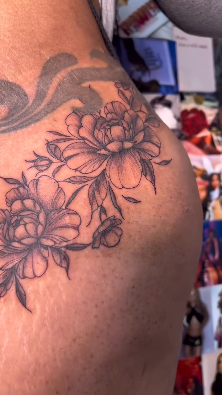Tattoo by @vtheeartist — fine_line, black_and_grey
