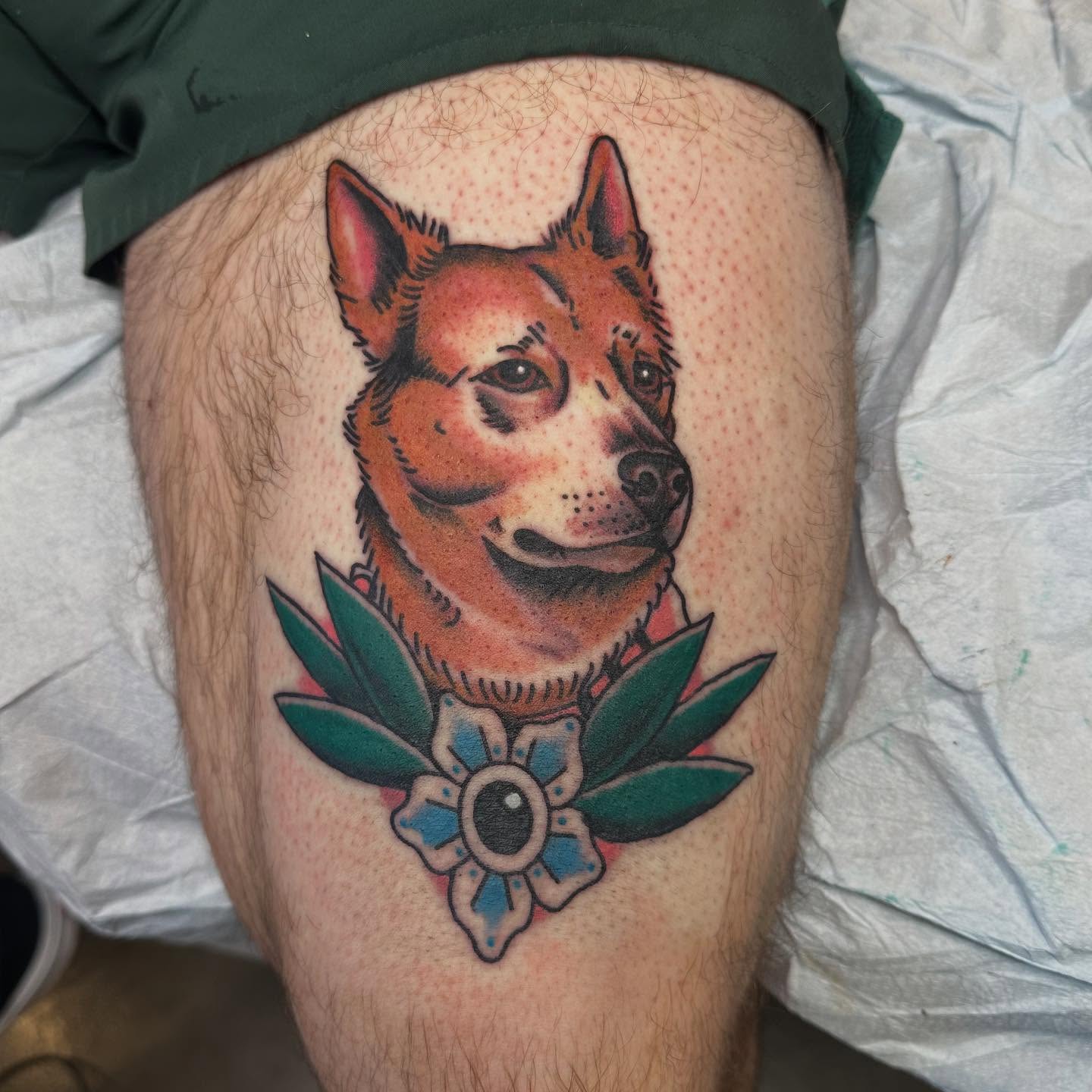 Tattoo by @hellboundhawktattoos — american_traditional, realism
