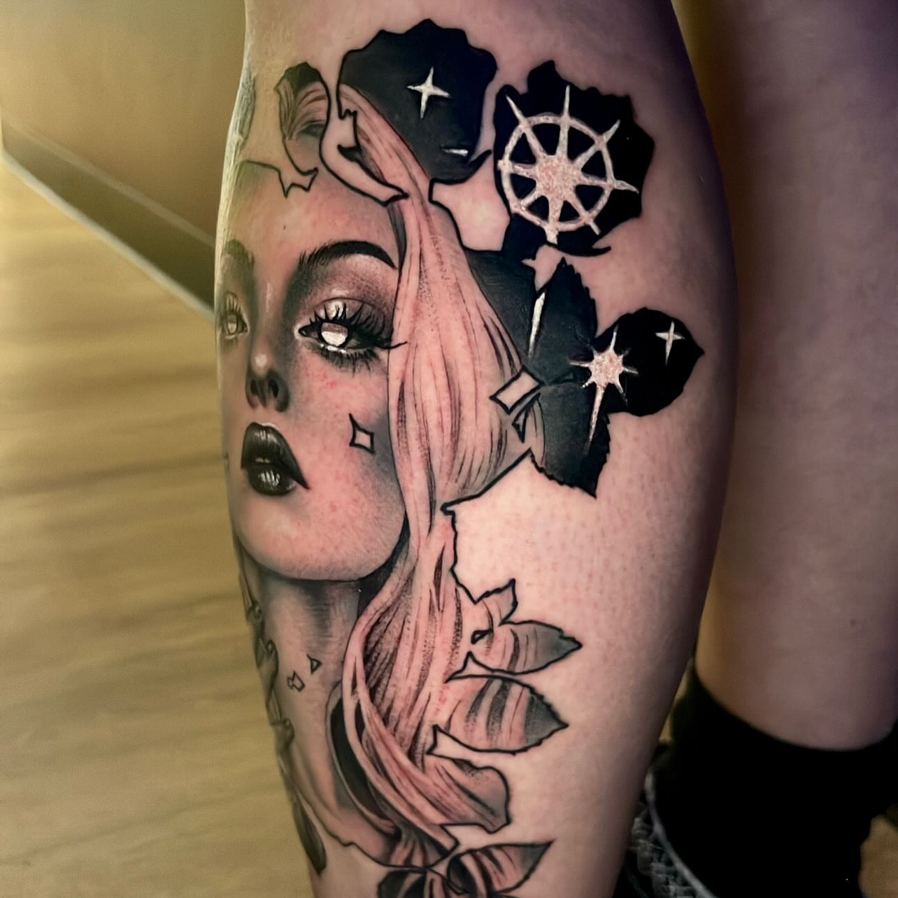 Tattoo by @hollimarieart — realism, dark_realism