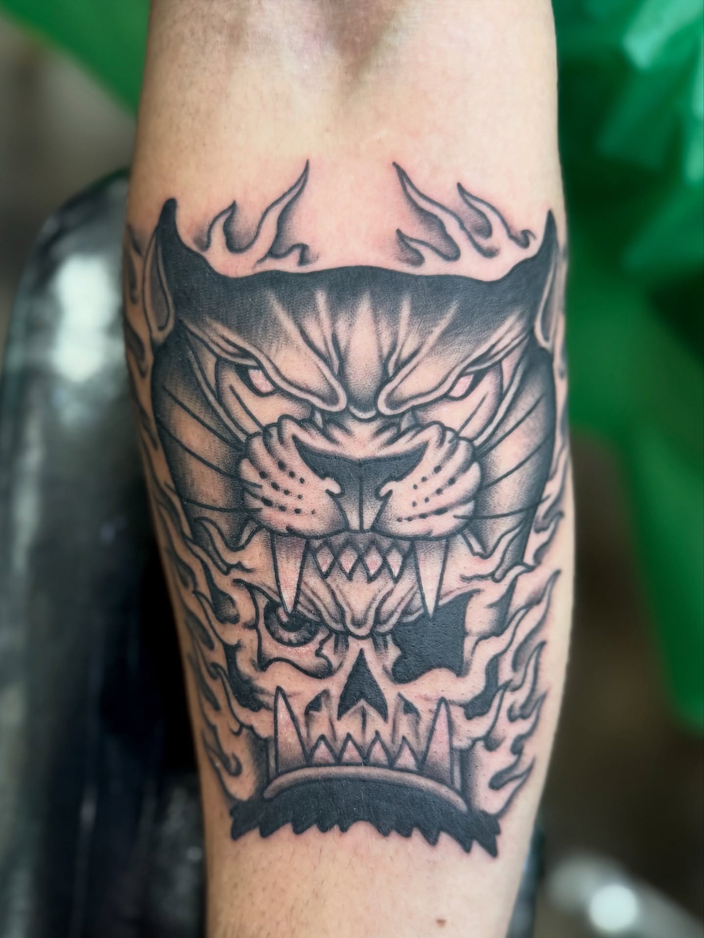 Tattoo by @ernie_portcity — black_and_grey, dark_realism