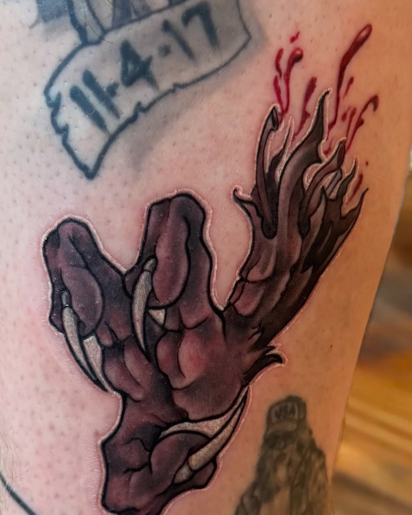 Tattoo by @tony.wilson.tattoos — dotwork
