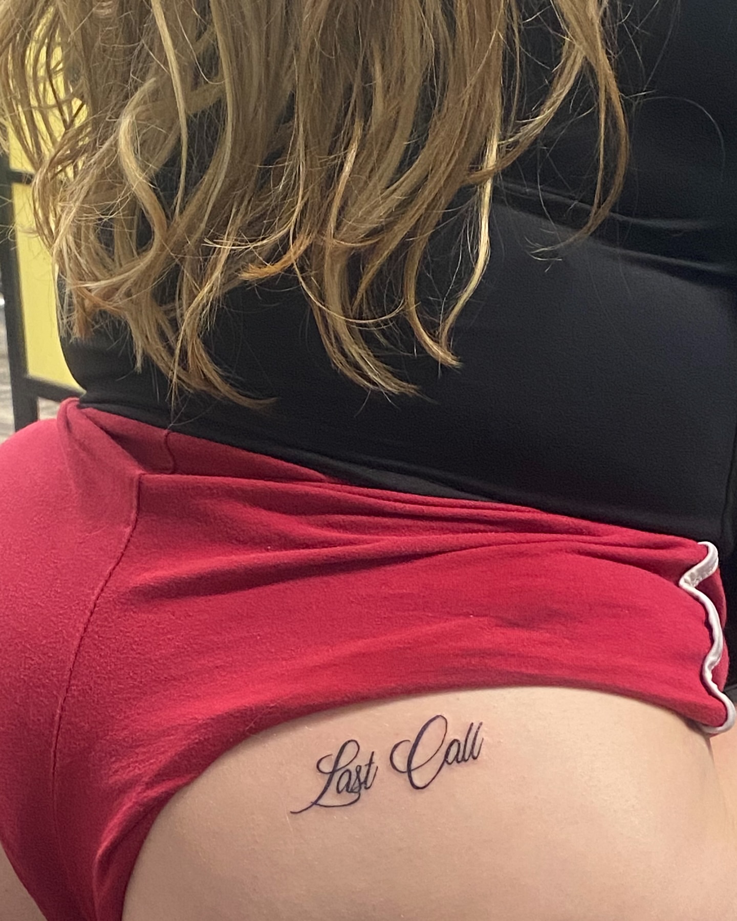Tattoo by @vthebodyartist — lettering_script