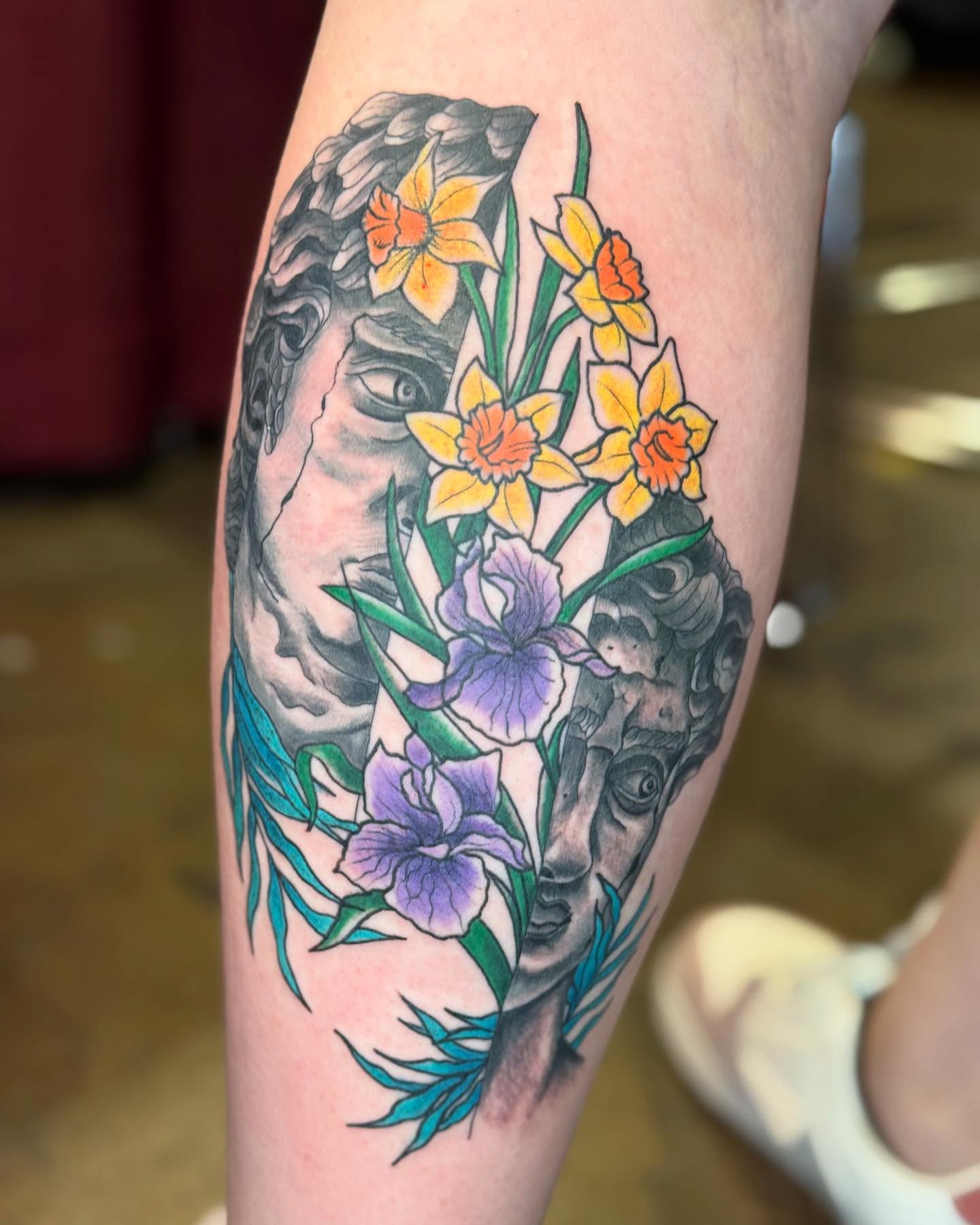 Tattoo by @flashme_ink — realism, dotwork