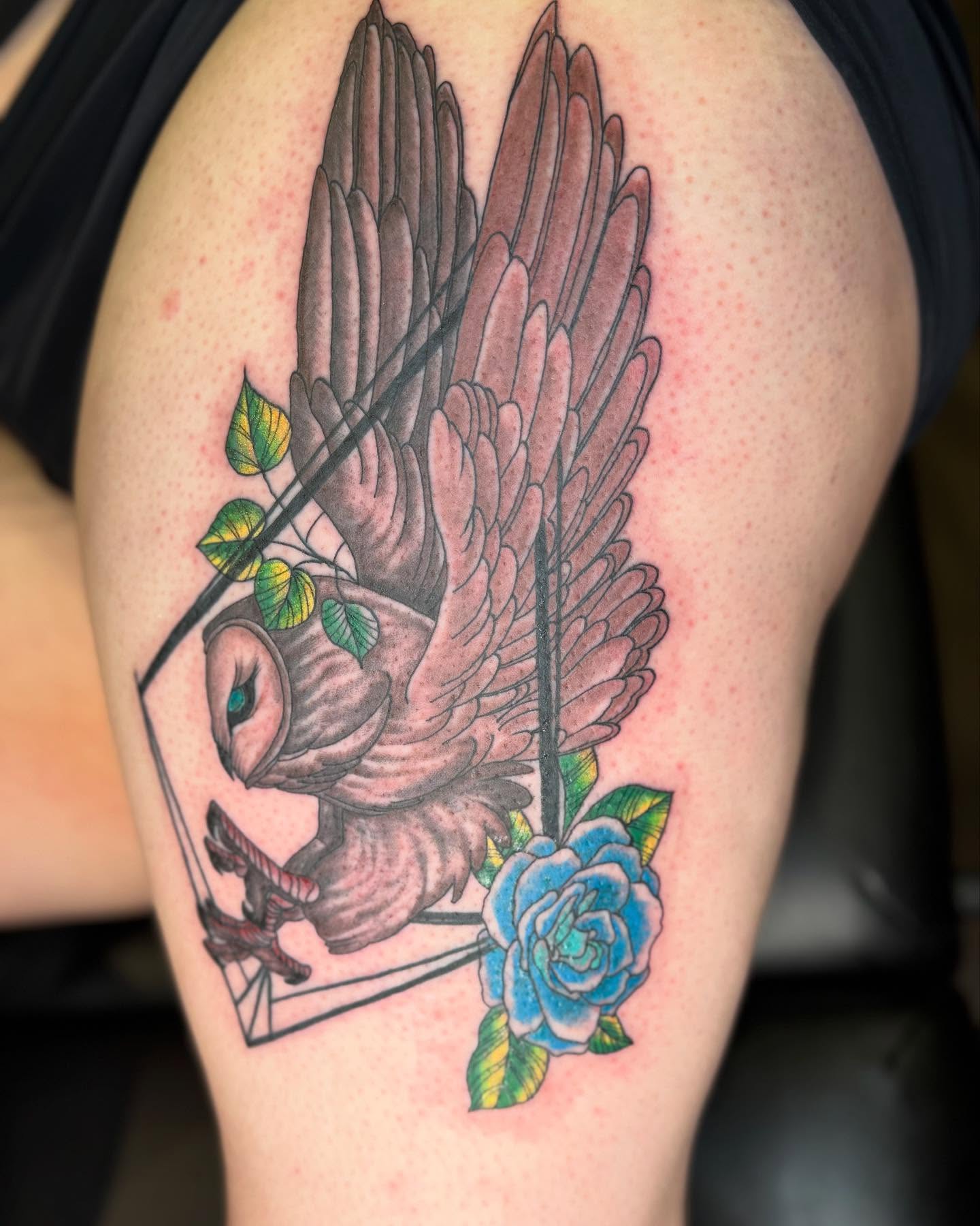 Tattoo by @flashme_ink — geometric, realism