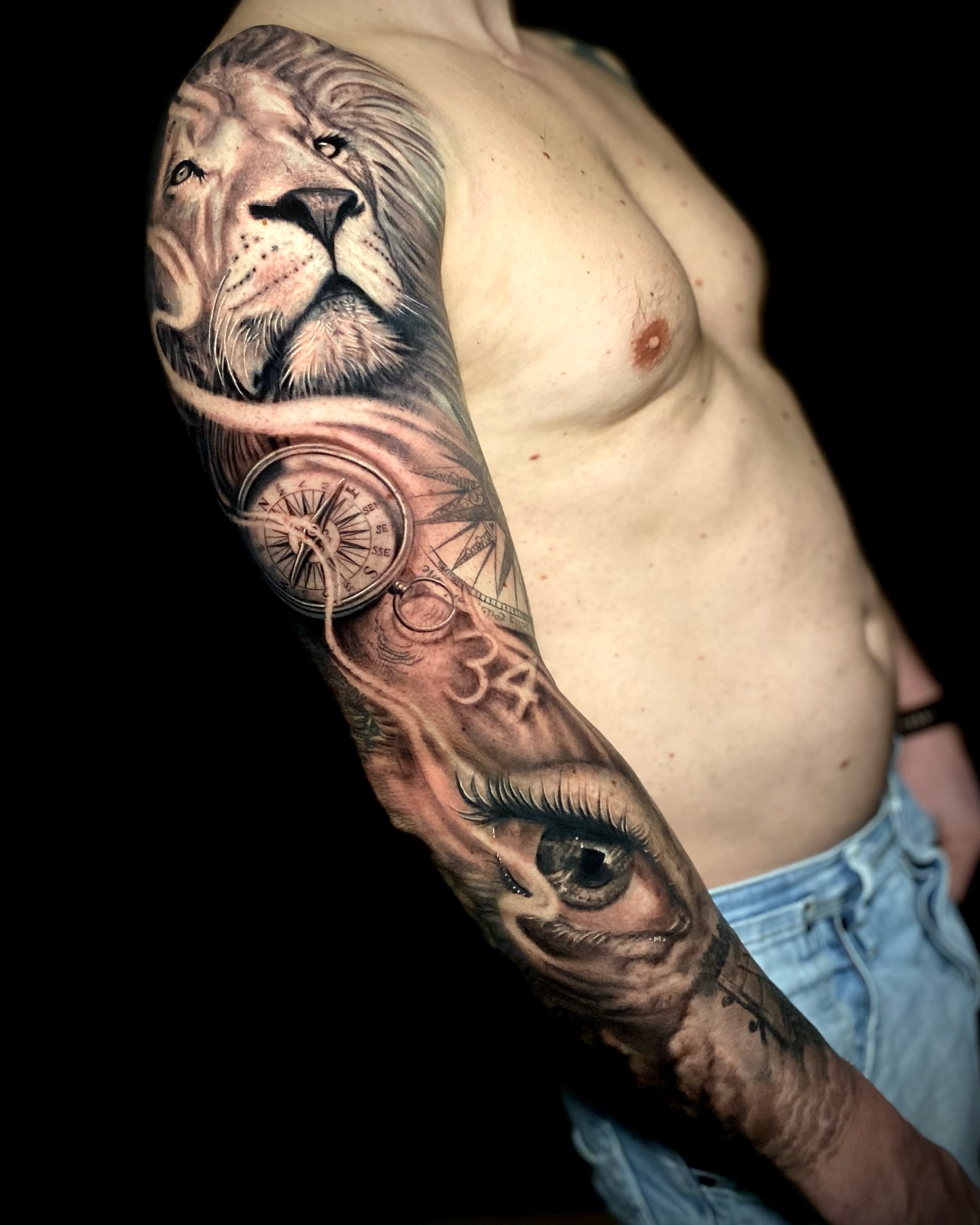 Tattoo by @morgansototattoo — realism, black_and_grey