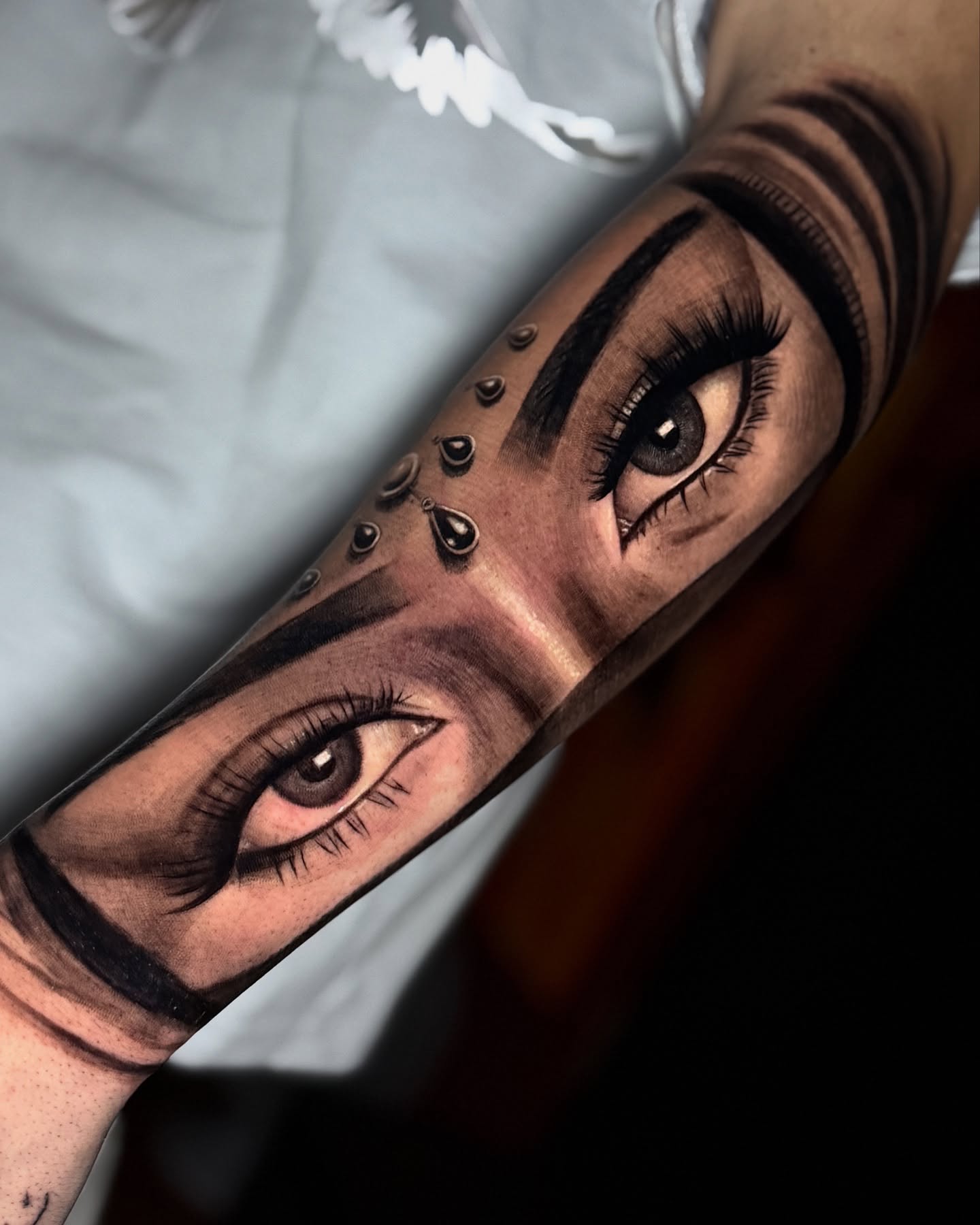 Tattoo by @morgansototattoo — realism, dotwork