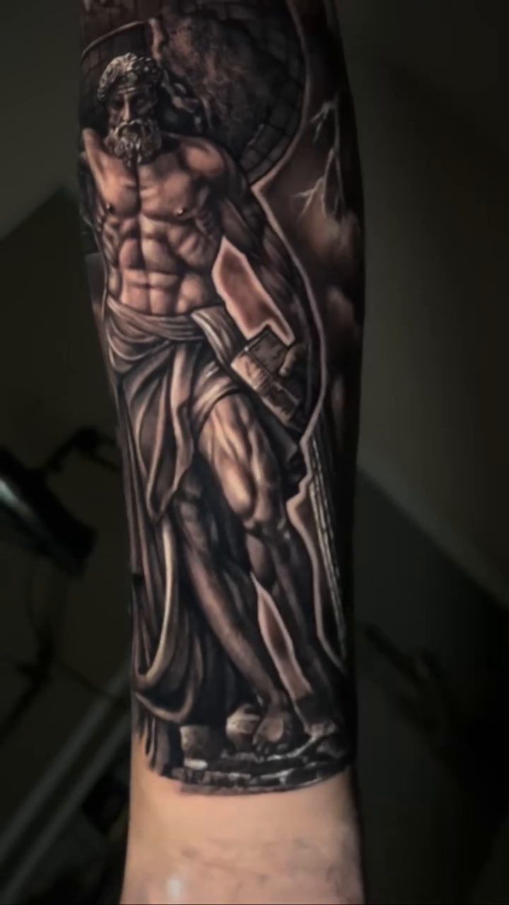 Tattoo by @alexeitattoohouston — realism, black_and_grey