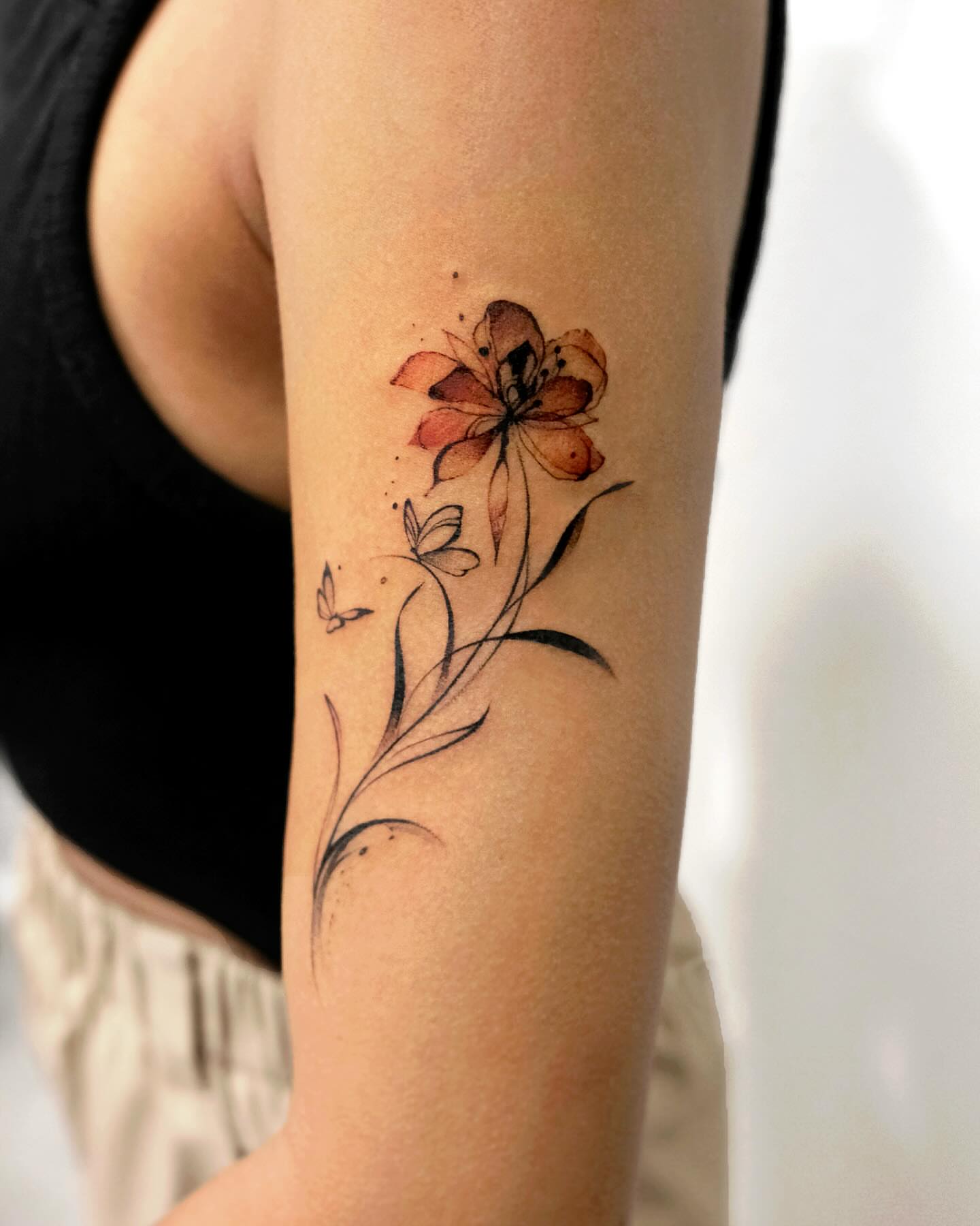 Tattoo by @mukyeon_tattoo — watercolor