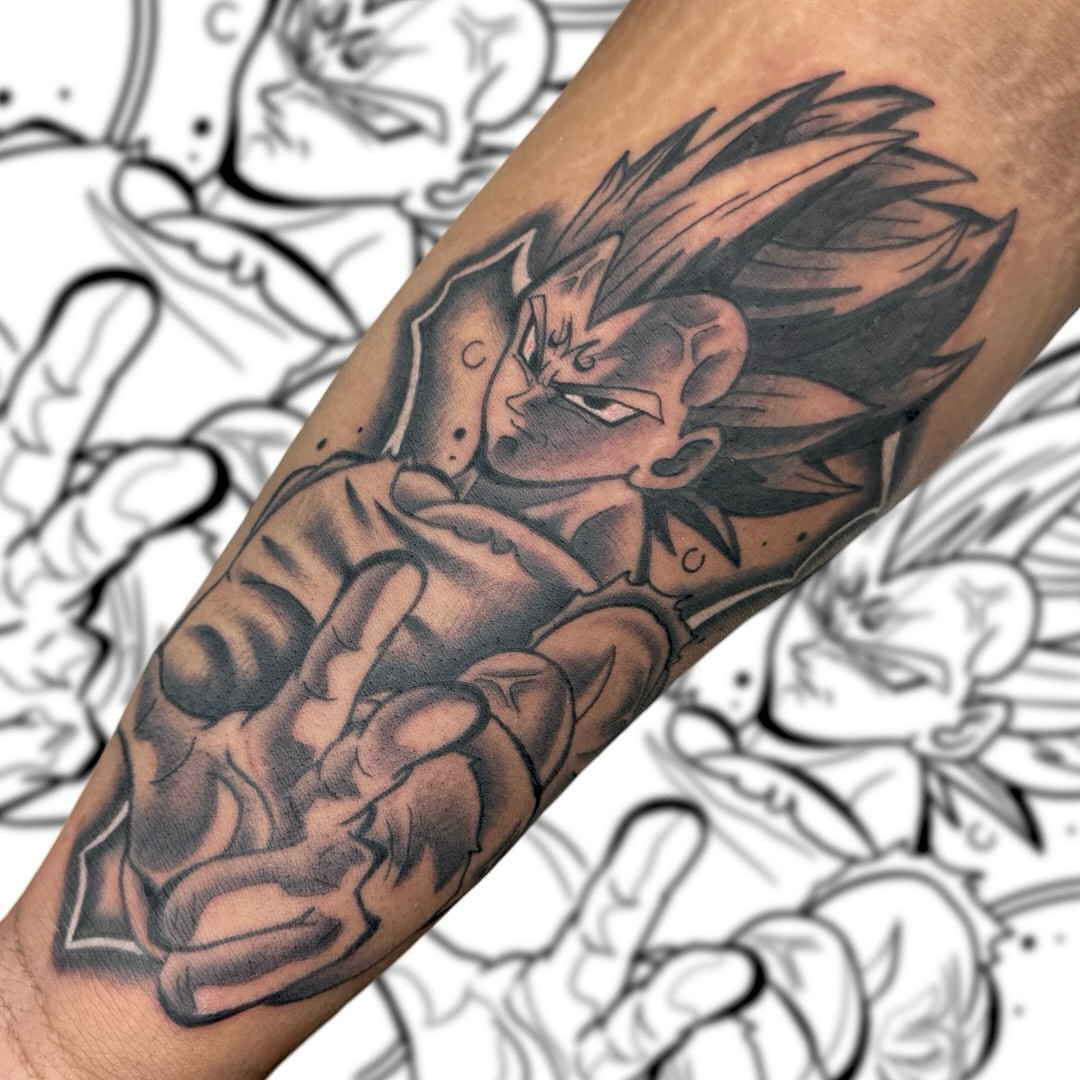 Tattoo by @tattooedbyvicc — anime