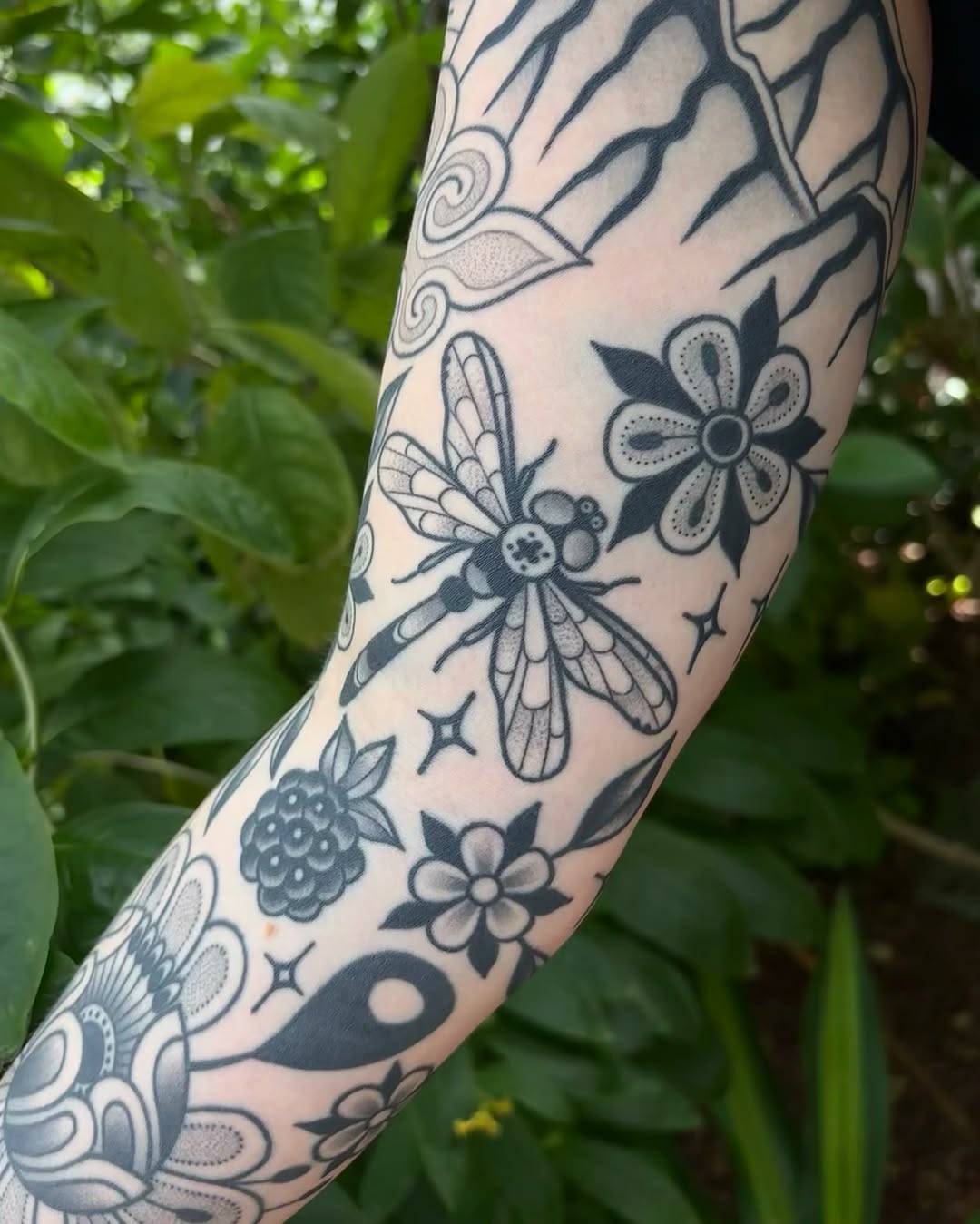 Tattoo by @bacontattoos — american_traditional, black_and_grey