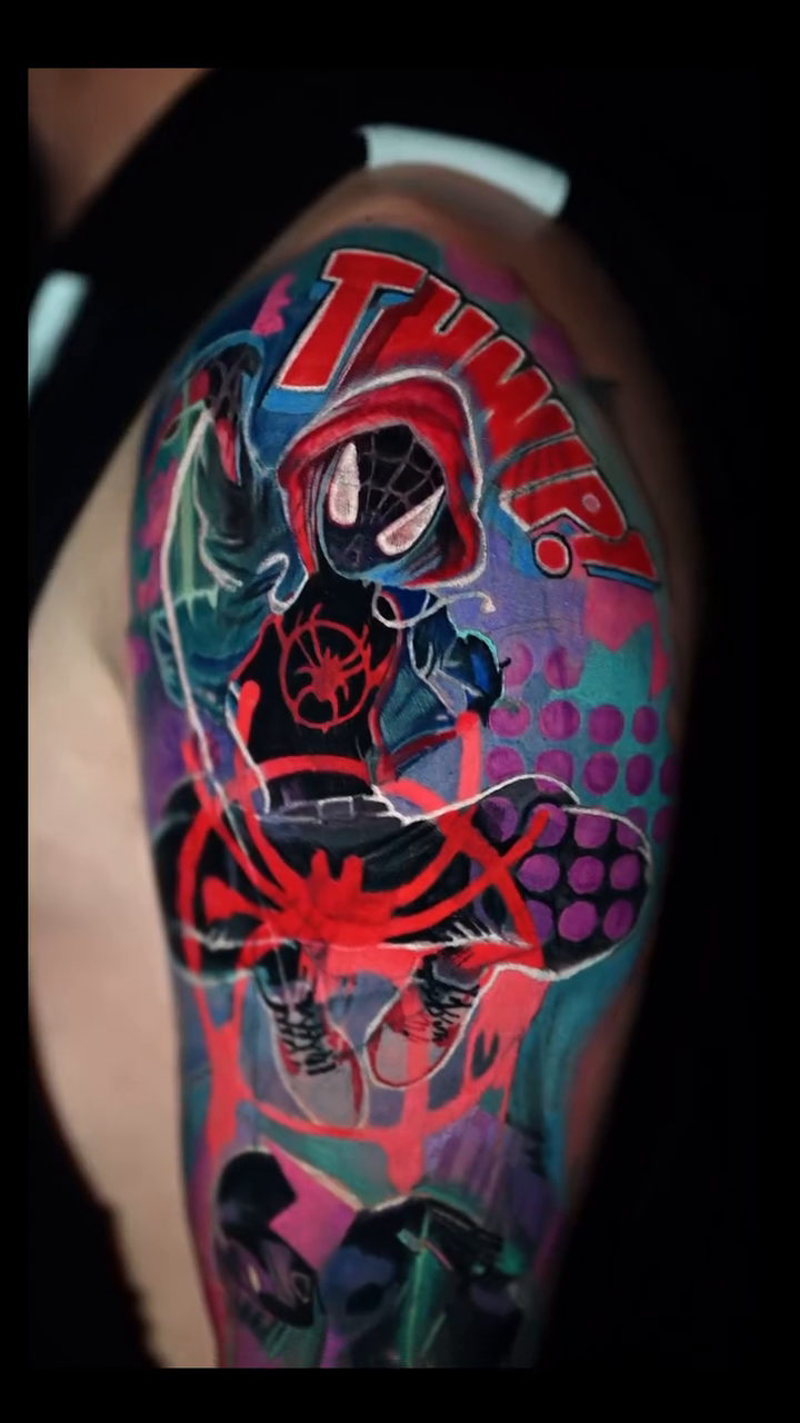 Tattoo by @hawkjackson — new_school, trash_polka