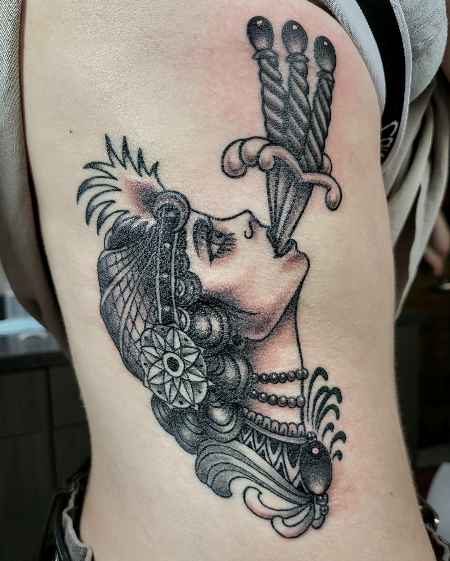 Tattoo by @dougmcgrathtattoos — american_traditional, black_and_grey