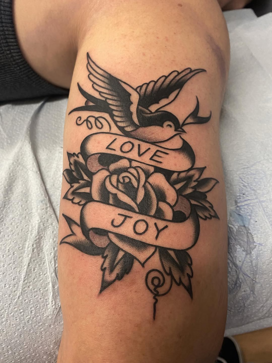 Tattoo by @alanpham — american_traditional, lettering_script