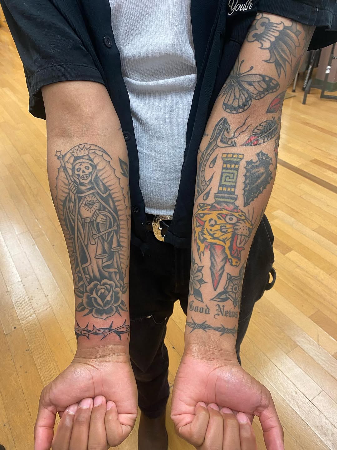 Tattoo by @alanpham — black_and_grey, chicano