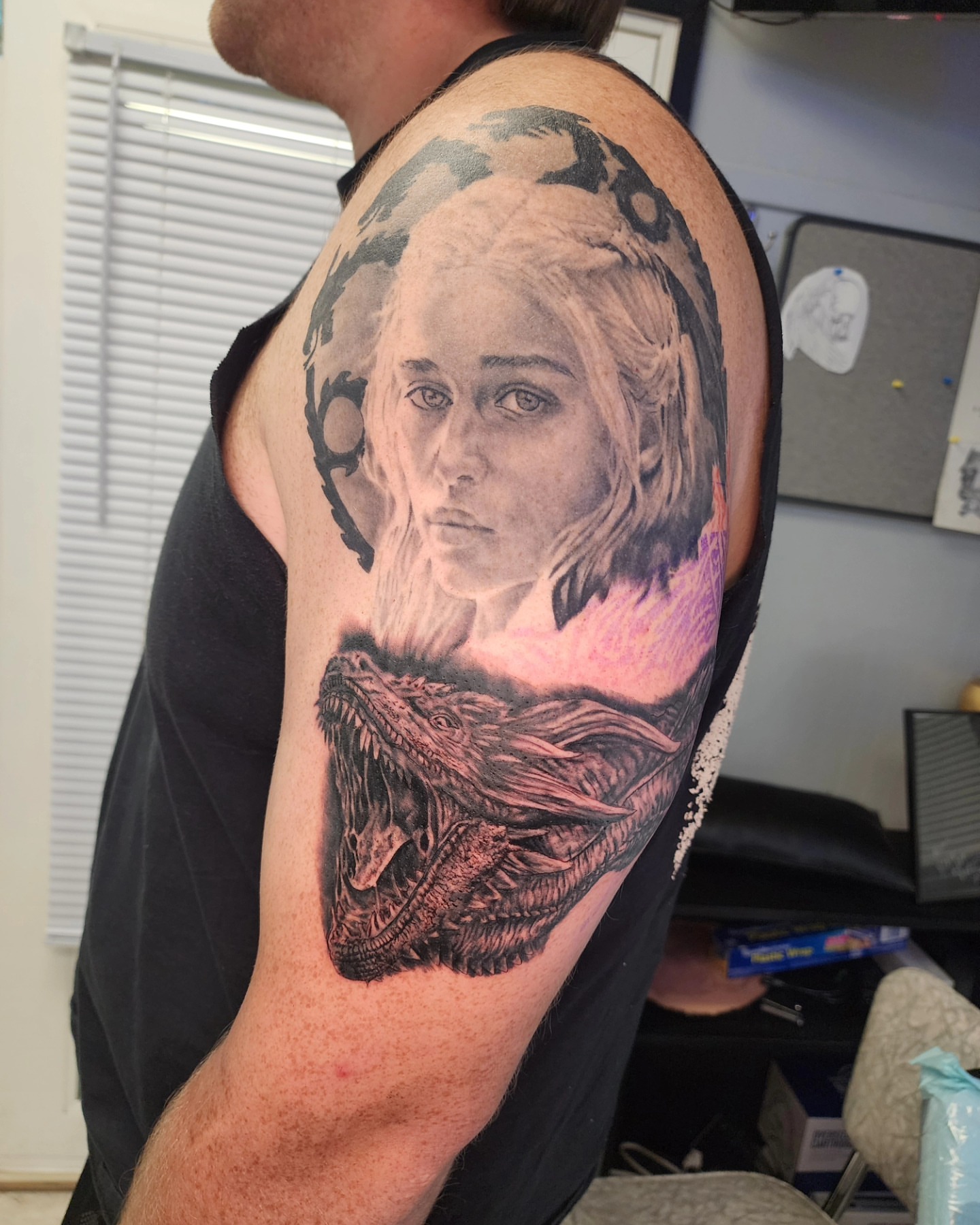 Tattoo by @zachmullinstattoos — realism, black_and_grey