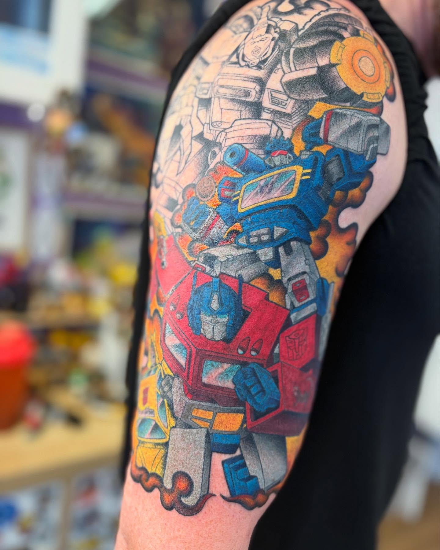 Transformers geometric tattoo on the forearm by ♥ Brynn Allyn ♥