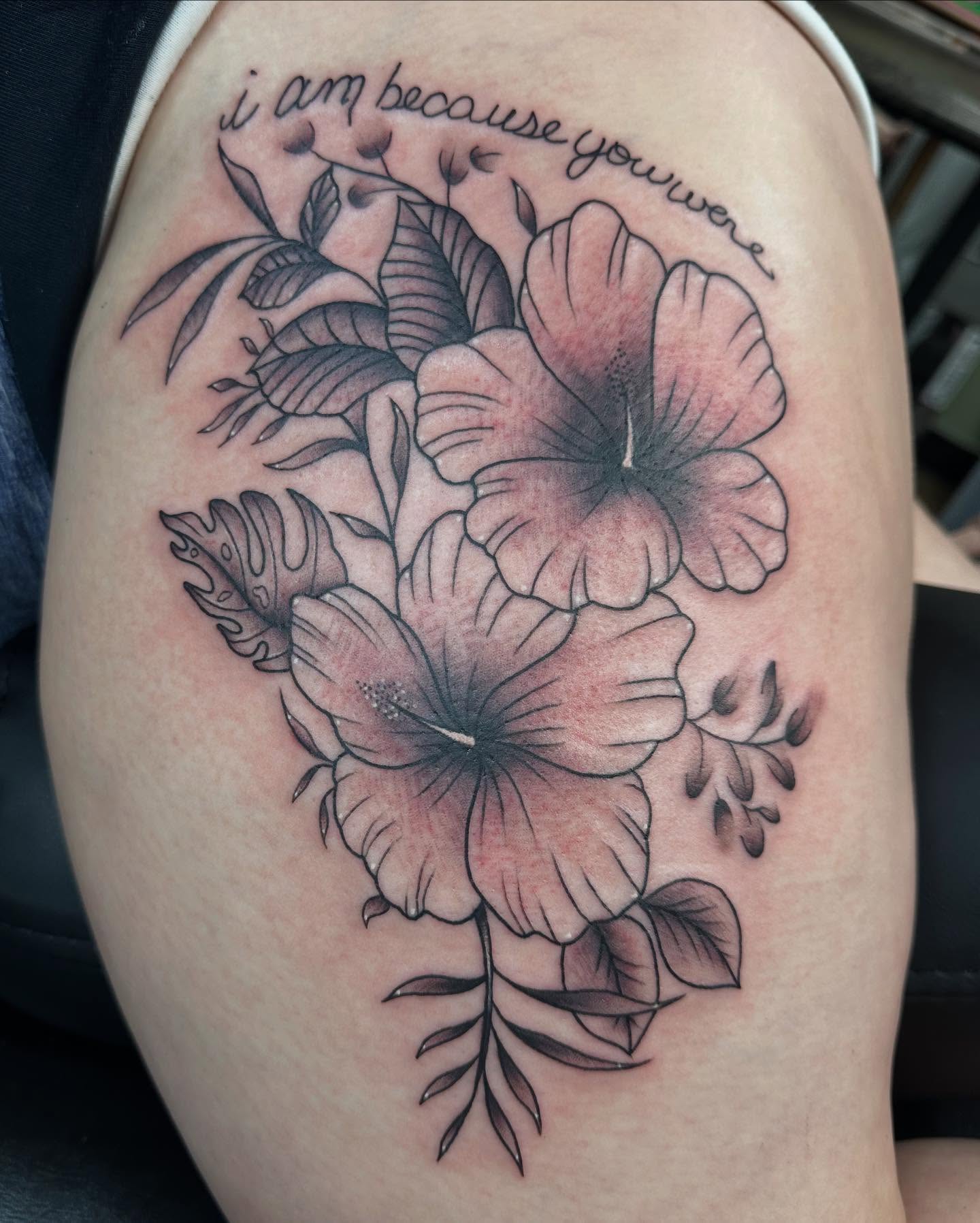 Tattoo by @gypsymaverick_ — black_and_grey