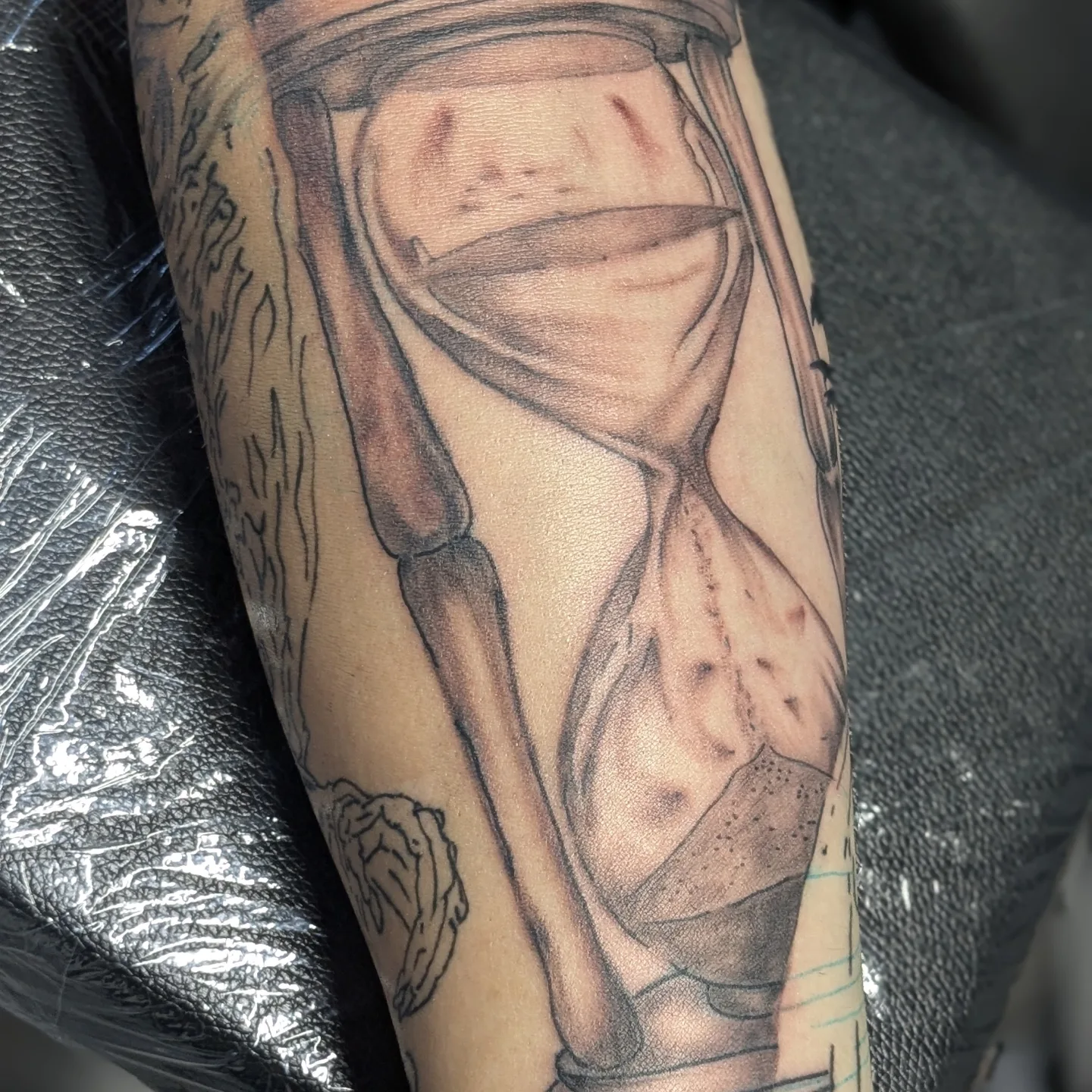 Tattoo by @andrennasparlor — black_and_grey