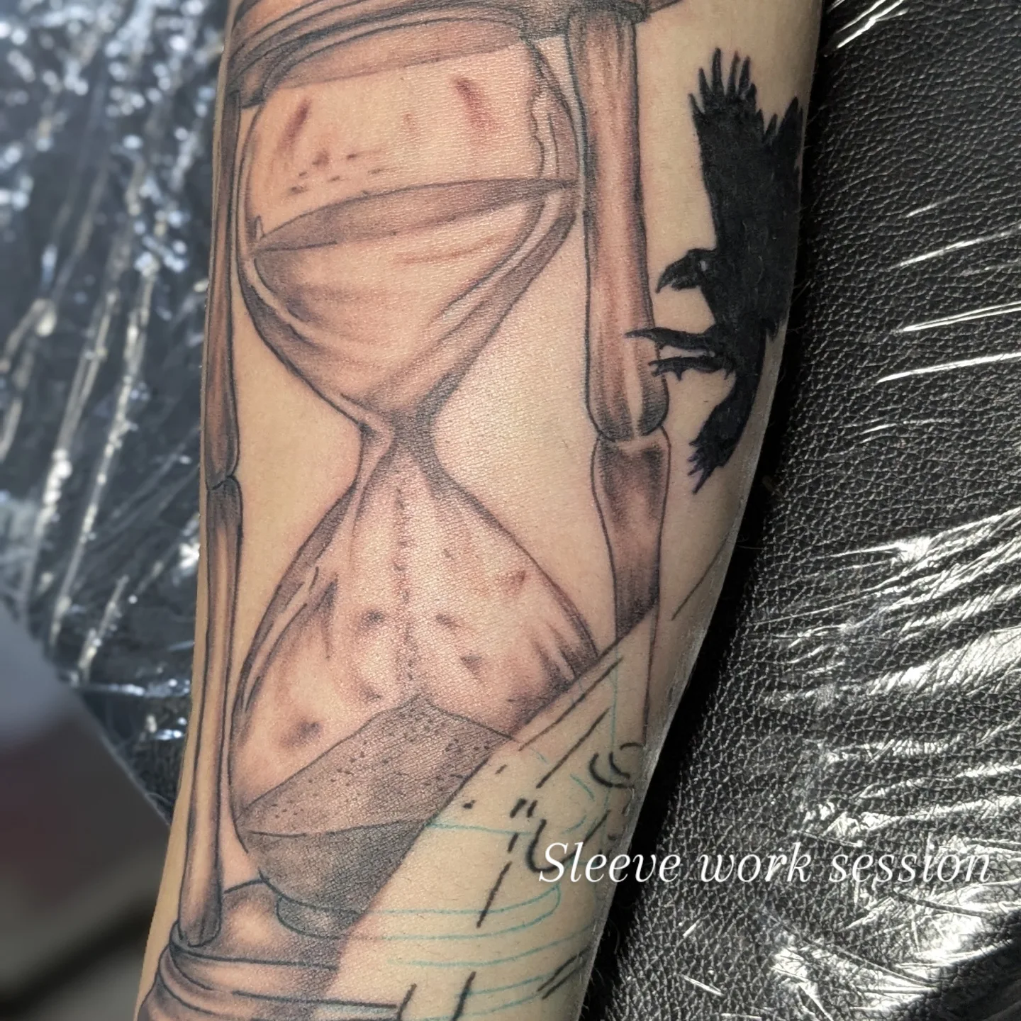 Tattoo by @andrennasparlor — black_and_grey