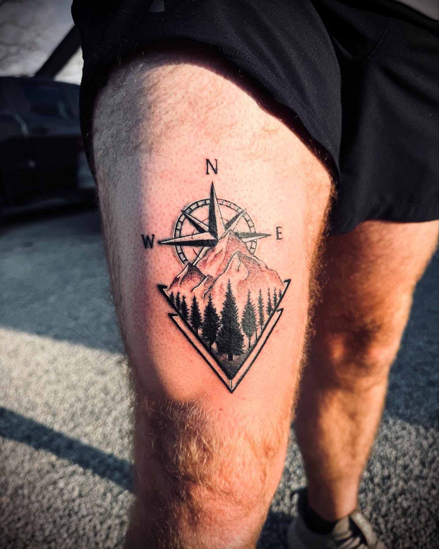 Tattoo by @tattoos_by_johnd — geometric, black_and_grey
