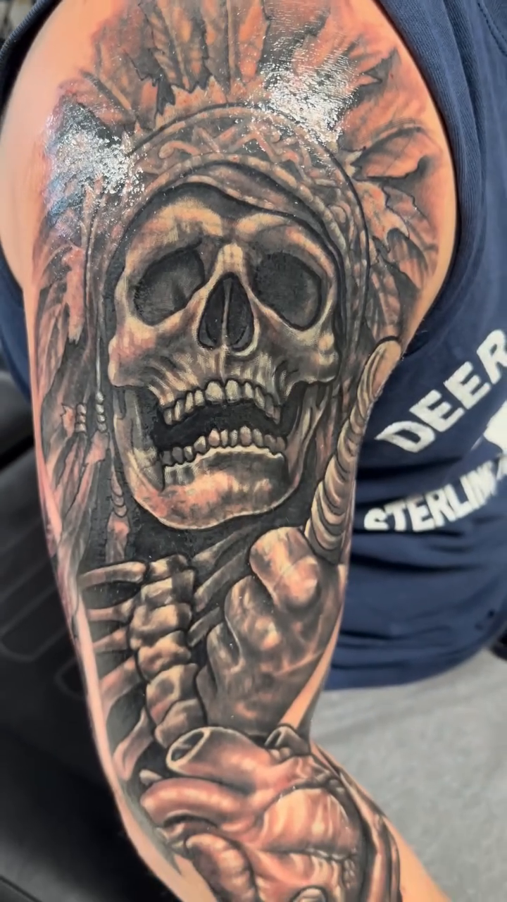 Tattoo by @inkplug__higherlevel — realism, black_and_grey
