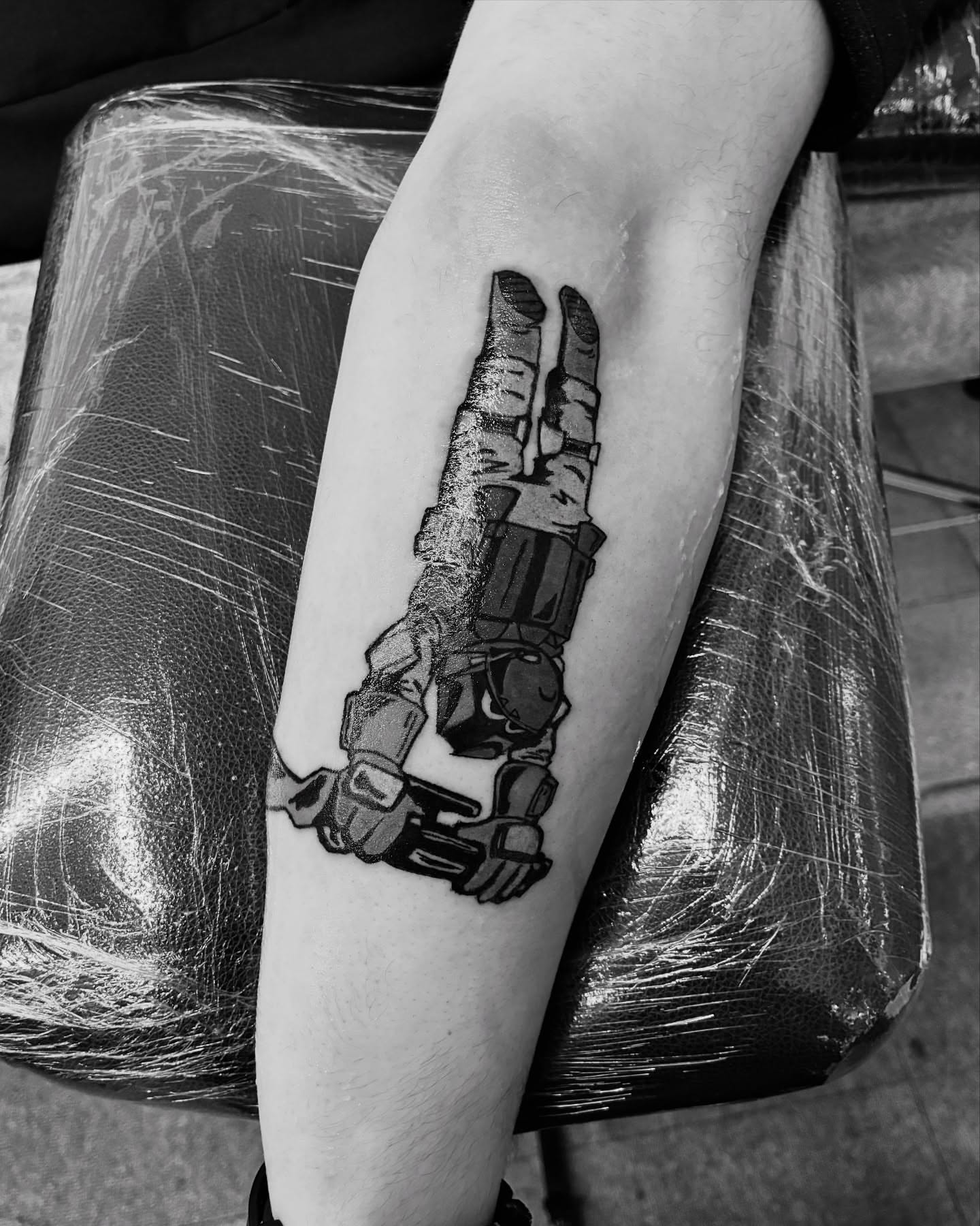 Tattoo by @stee_tt — black_and_grey