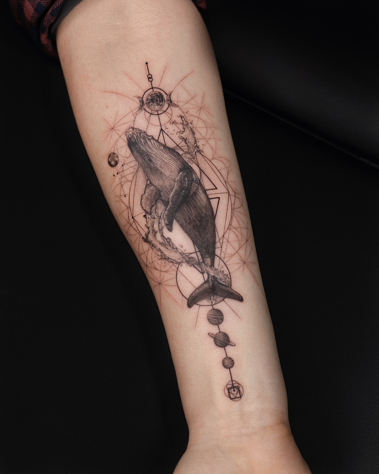 Tattoo by @gayitattoo — black_and_grey, geometric