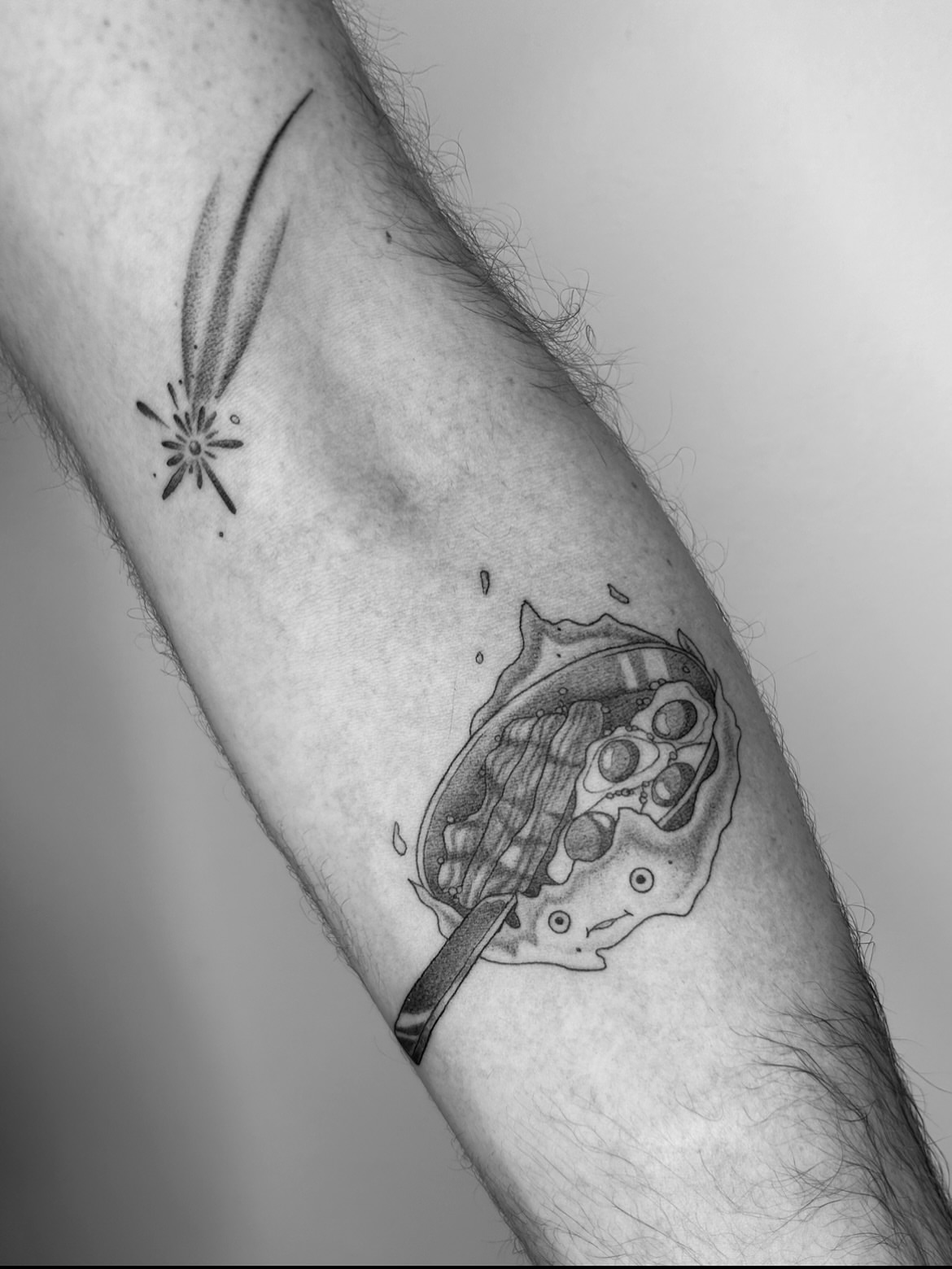 Waffle black and grey tattoo on the forearm by ☆ Nashville Fine Line Tattoo Artist ☆