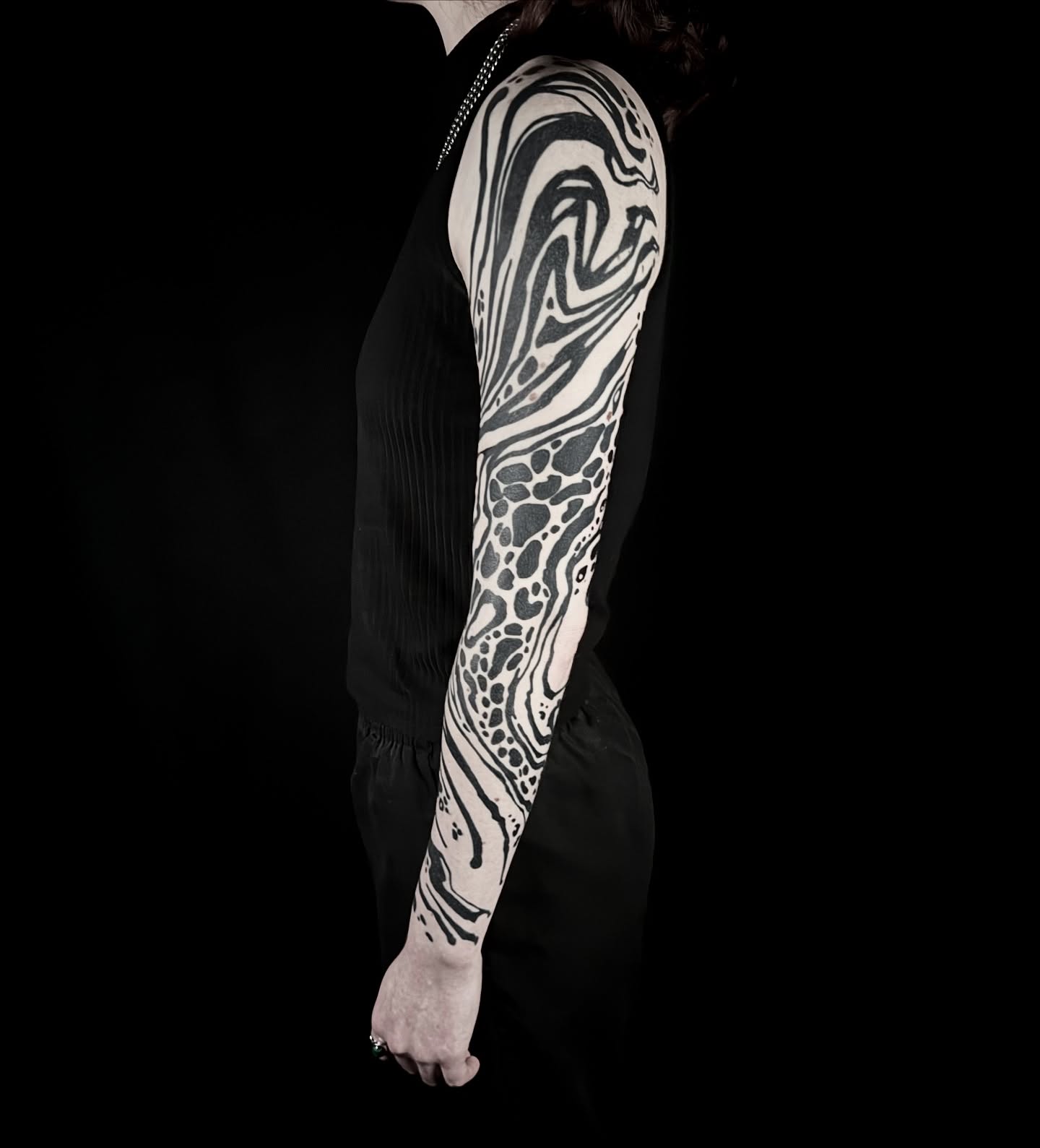 Tattoo by @connellytaittattoo — dotwork, black_and_grey