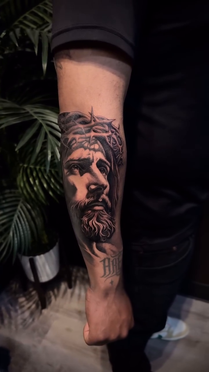 Tattoo by @inkedbychristian — realism, black_and_grey