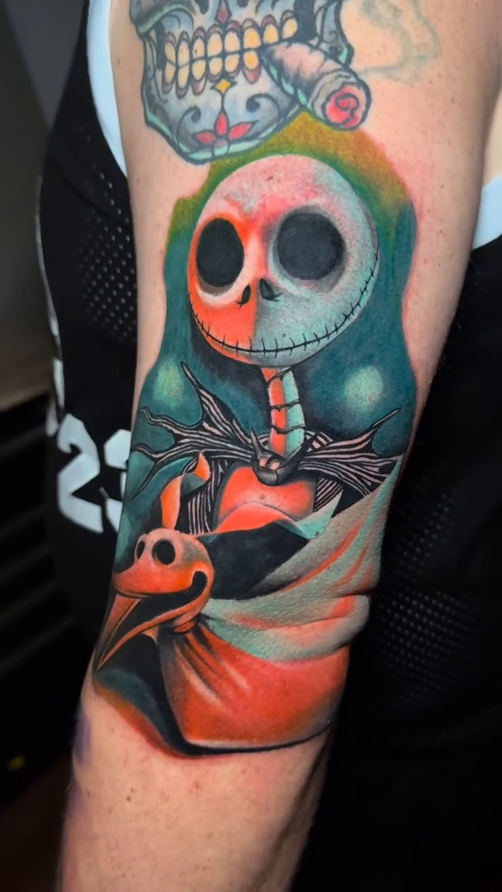 Tattoo by @psoedeathletter27 — new_school, anime