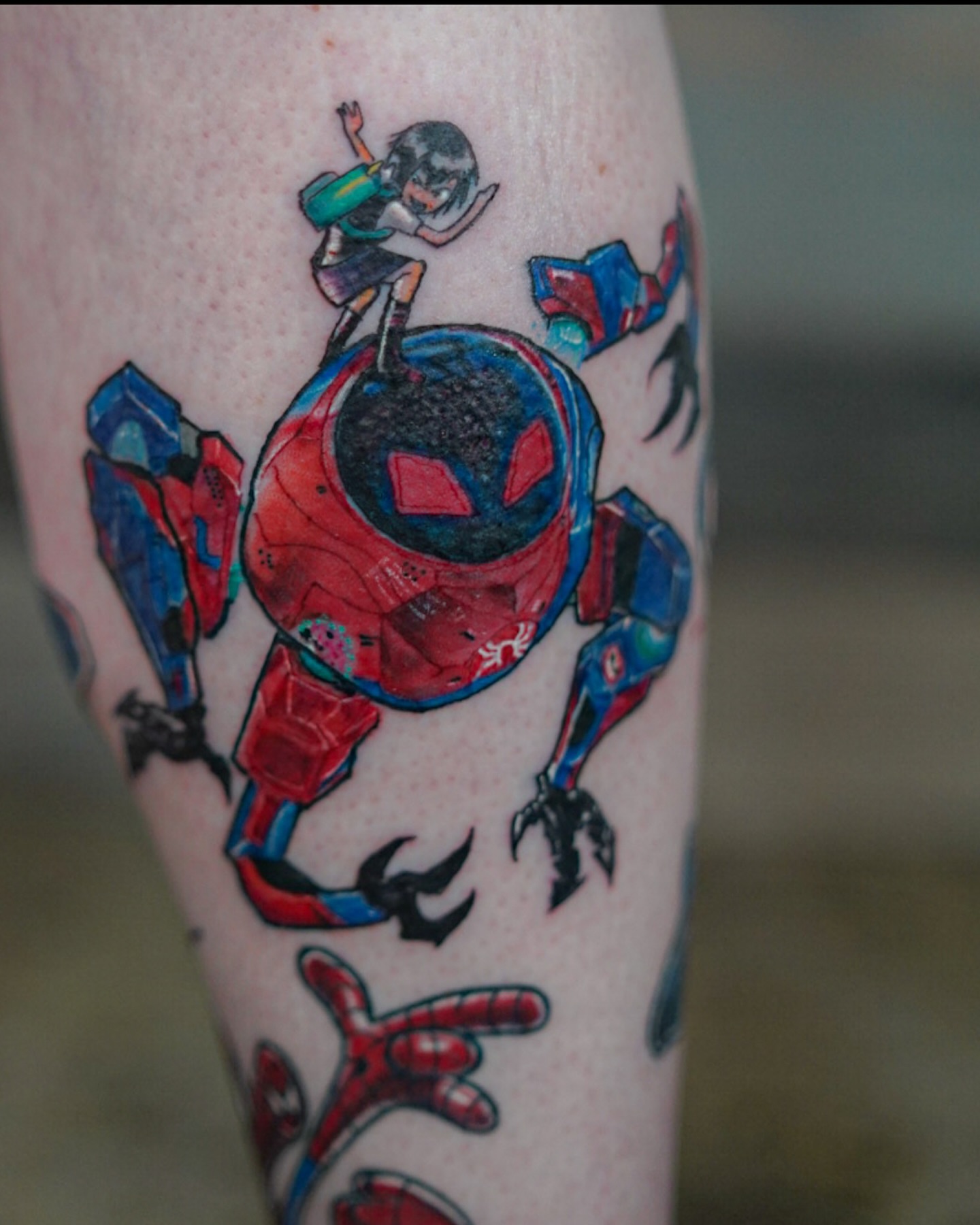 Tattoo by @tatzu__ โ anime, dotwork