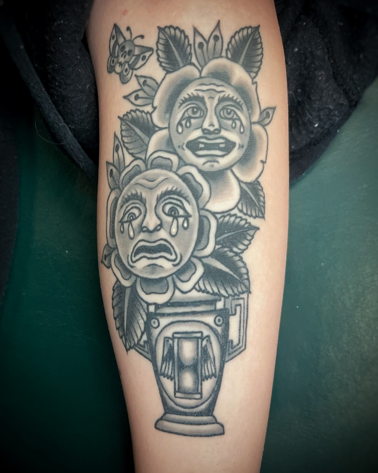 Tattoo by @gilly_gonzo — american_traditional, black_and_grey