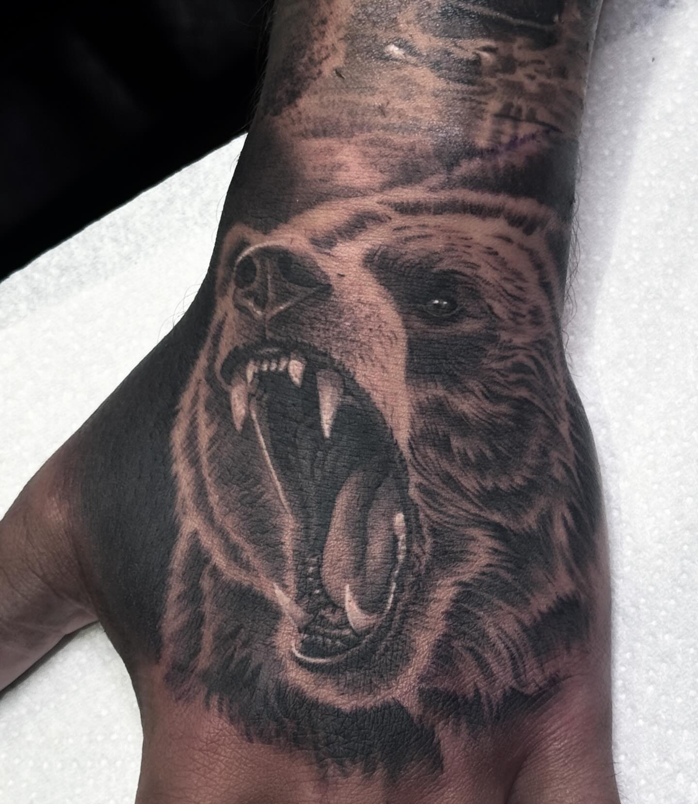Tattoo by @rikkileetattoo — realism, dark_realism