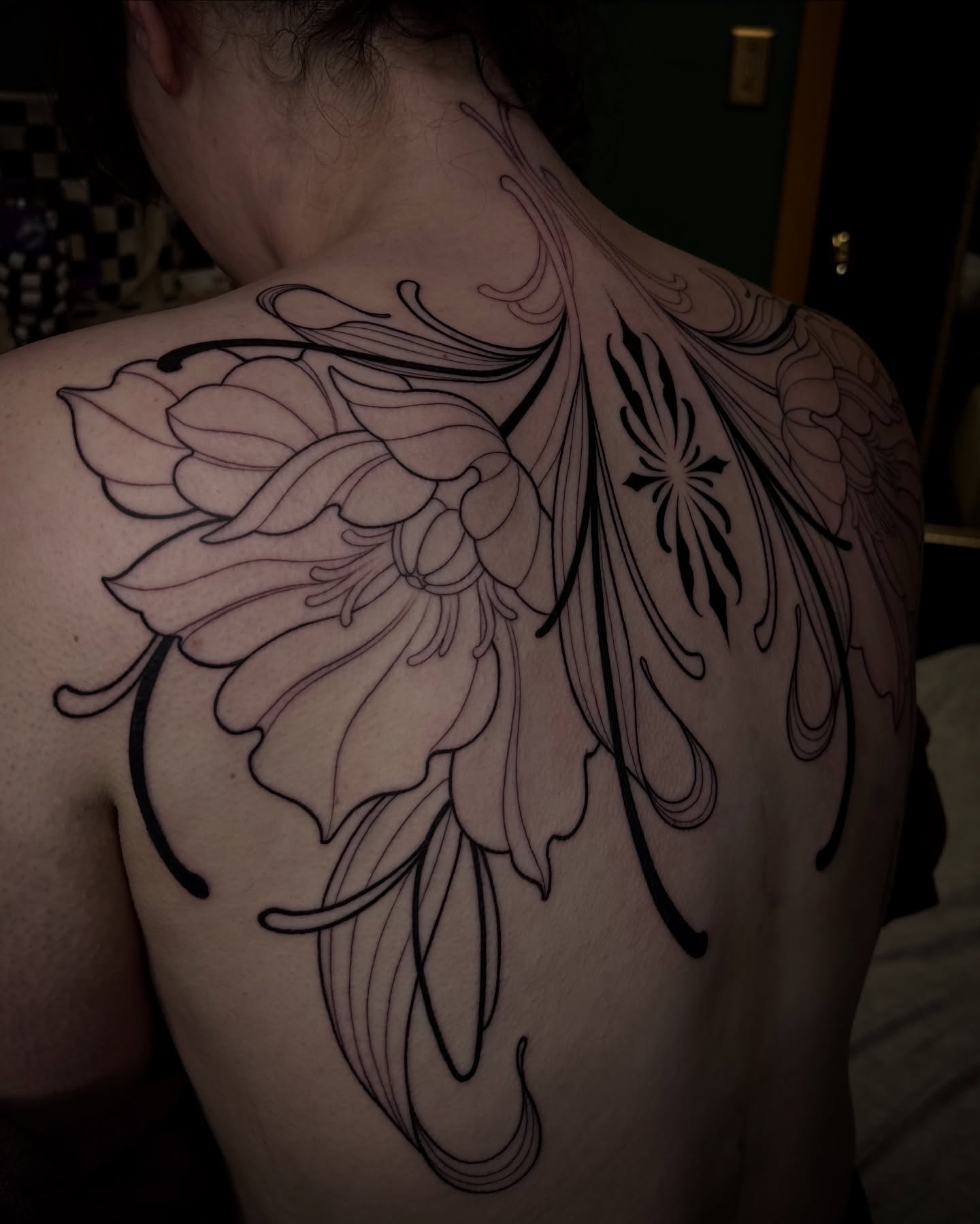 Tattoo by @tattoosbymeach — black_and_grey