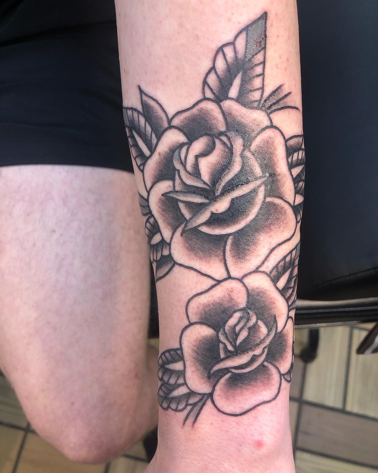 Tattoo by @nathanleib — black_and_grey