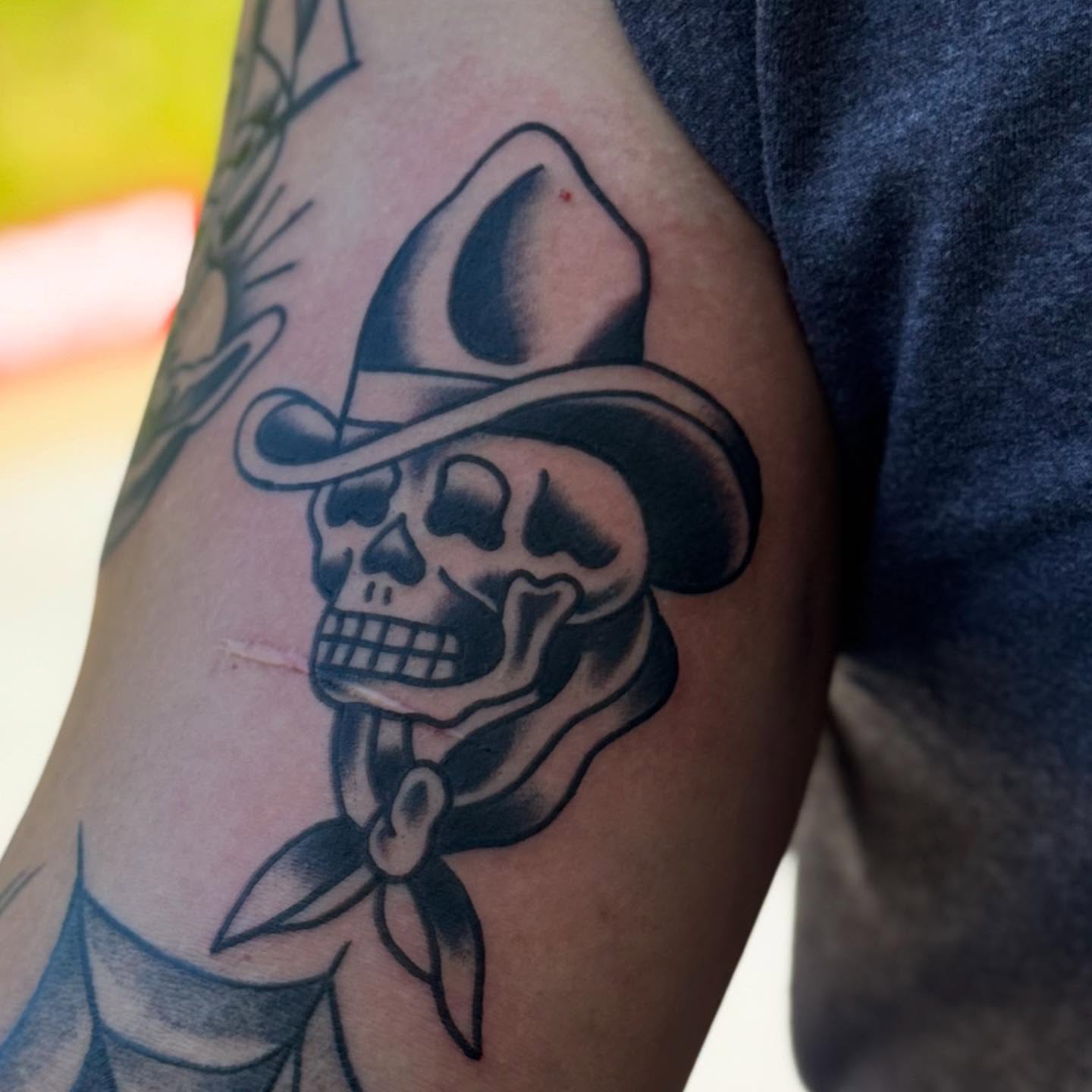 Tattoo by @iamthatgoddamnsonofabitch — american_traditional, black_and_grey