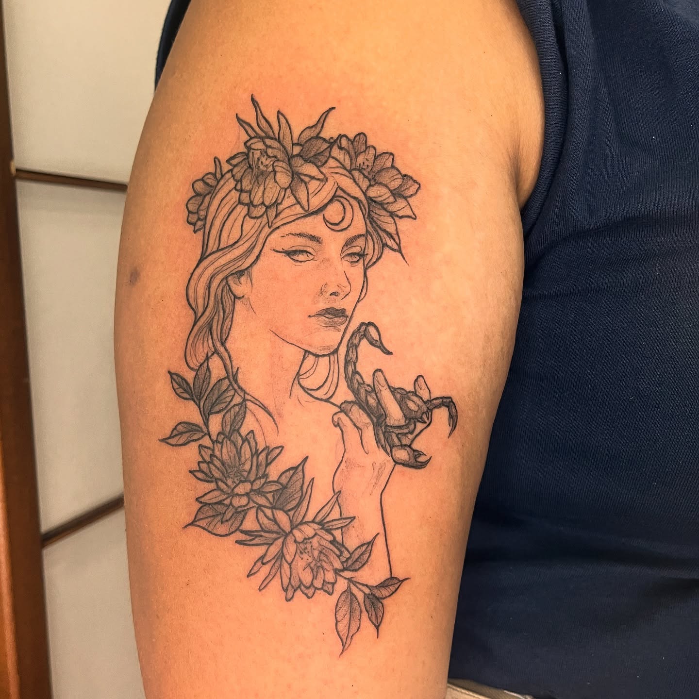 Tattoo by @eudipaula — black_and_grey, realism