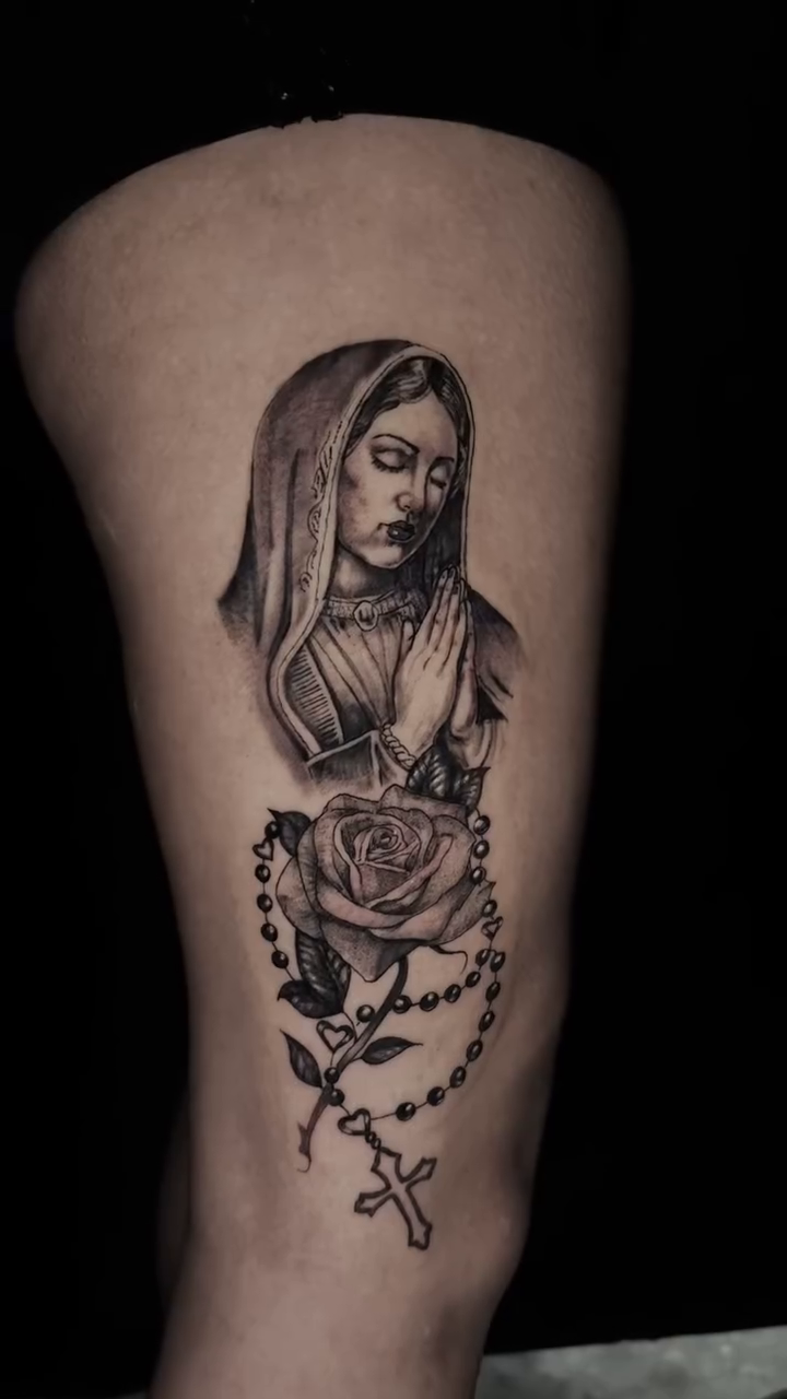 Tattoo by @inkbyisa_ — black_and_grey, realism