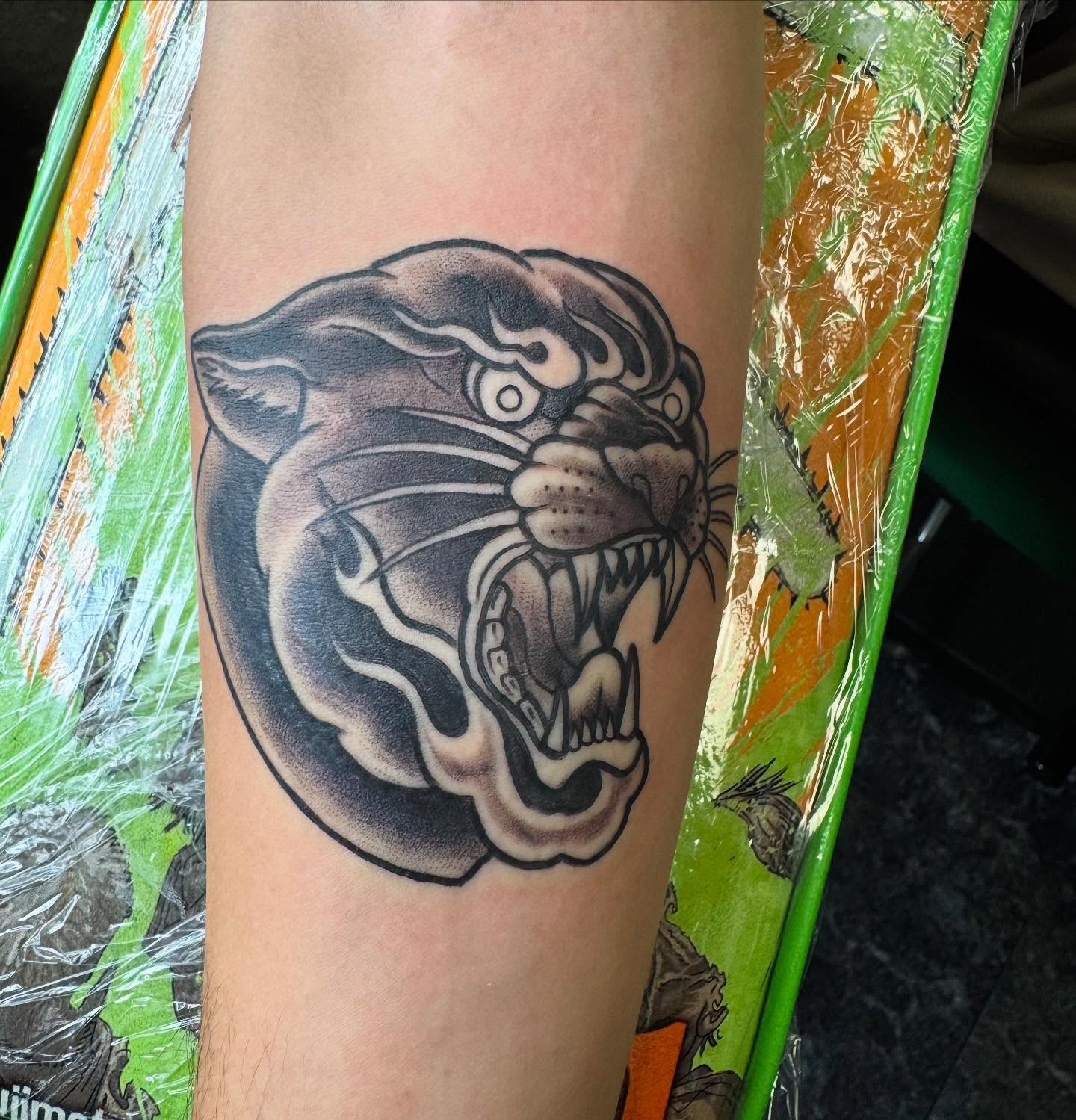 Tattoo by @greenkodi — black_and_grey